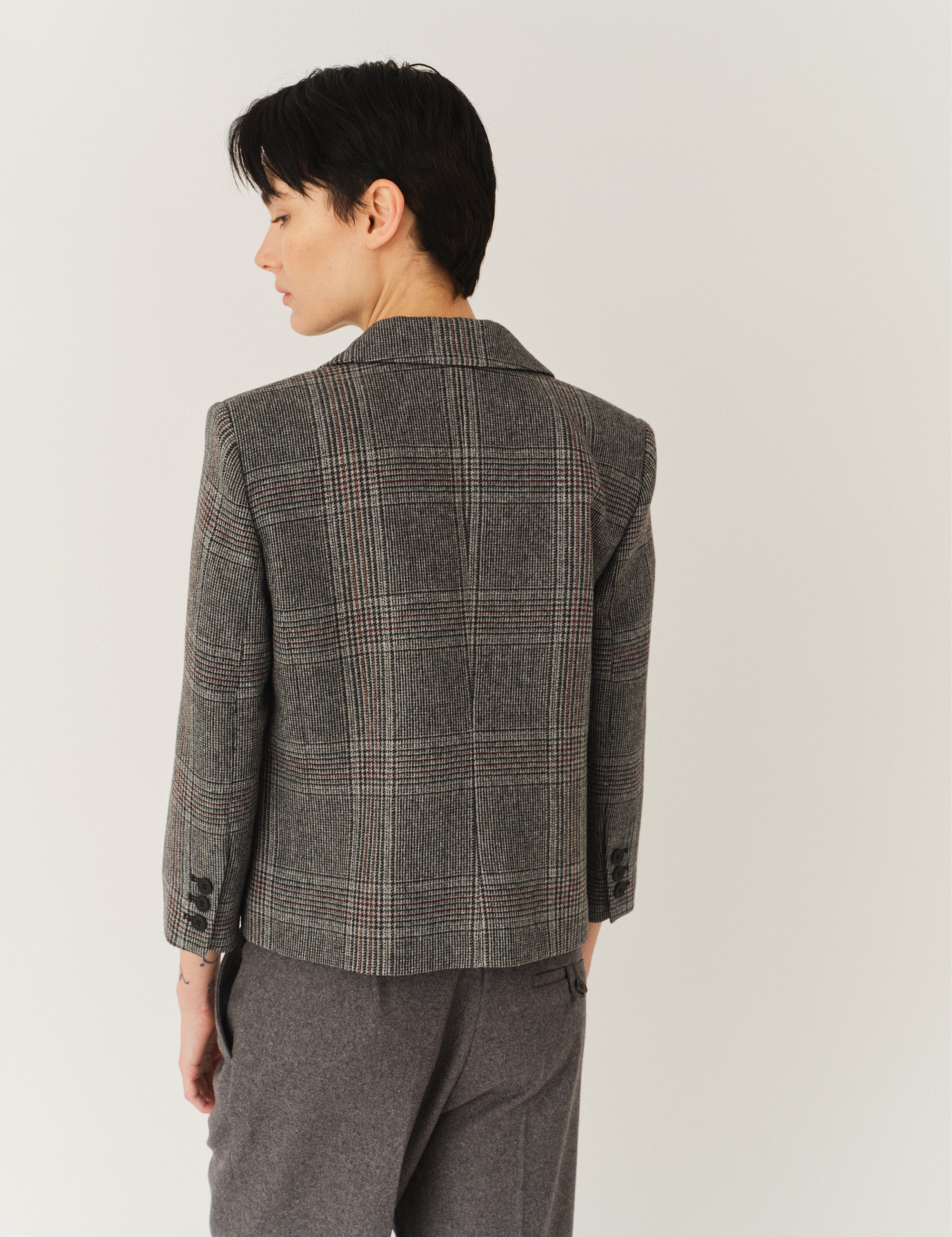 Taylor Fitted Jacket Grey Check 6 / Grey Check