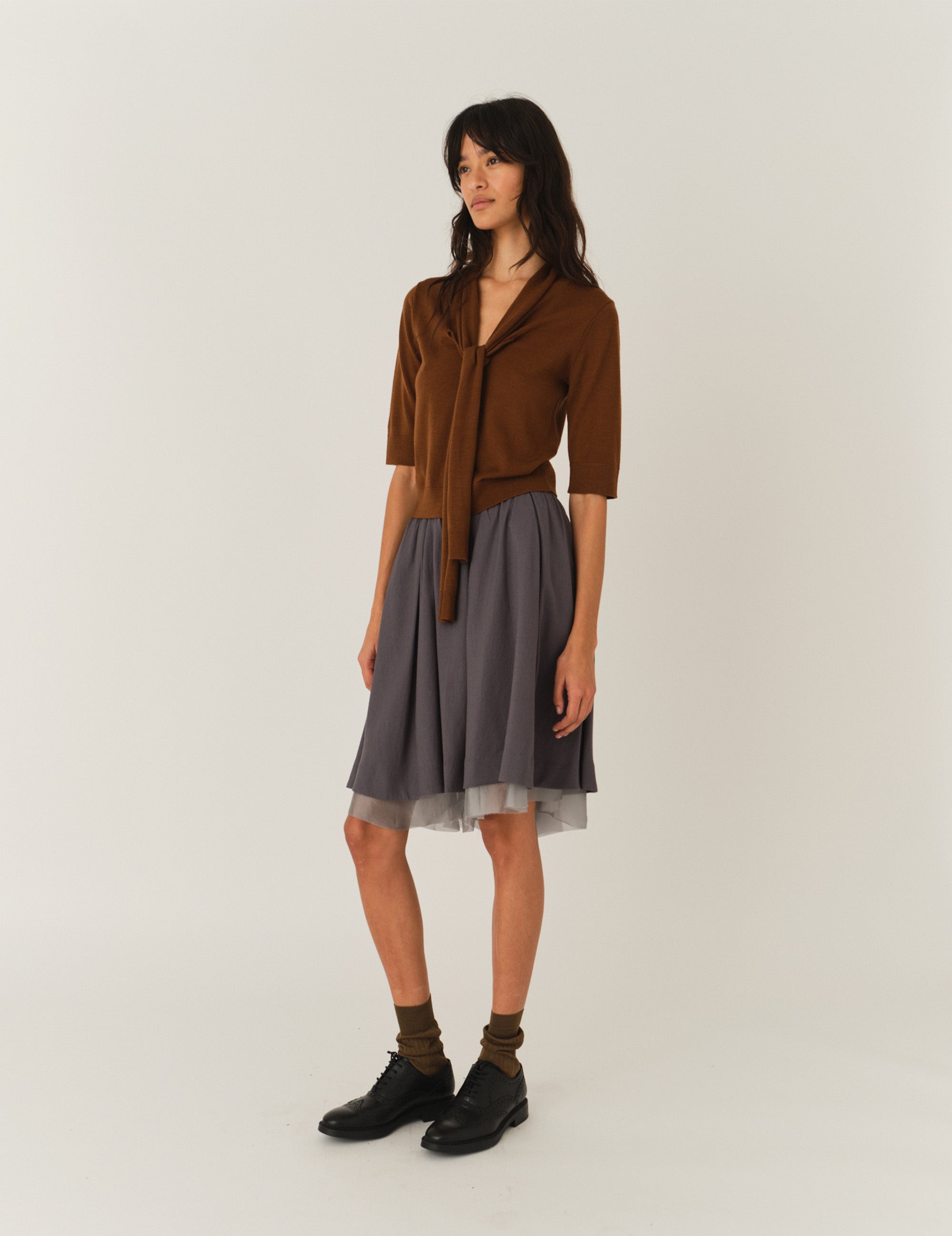 Bergen Scarf Knit Cinnamon 6 / Cinnamon