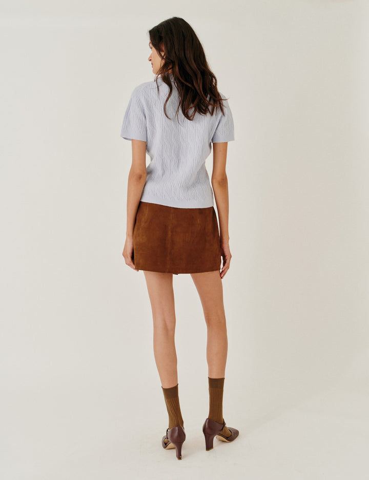 Suede Mini Skirt Acorn 4 / Acorn