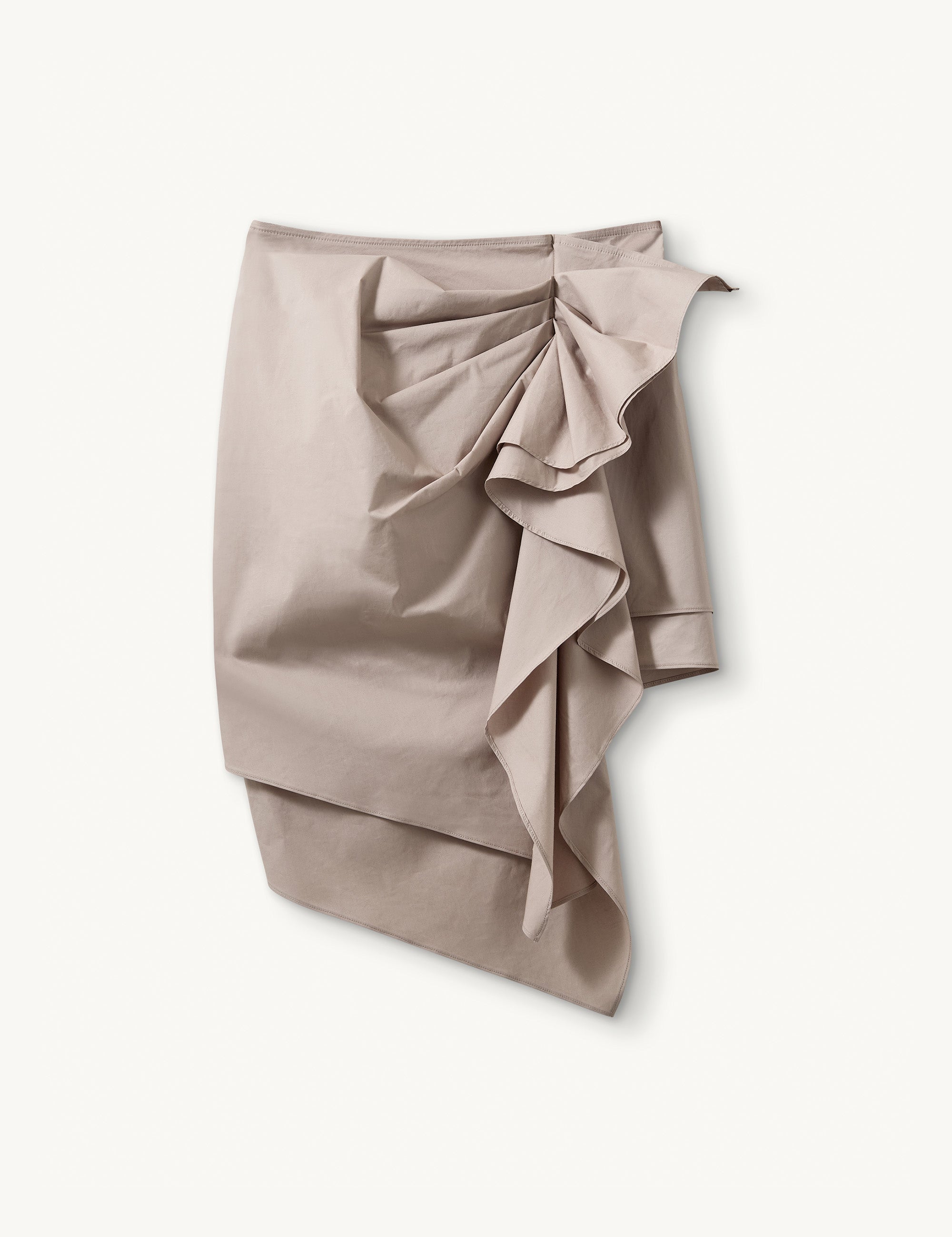 Cyprus Side Drape Skirt Truffle