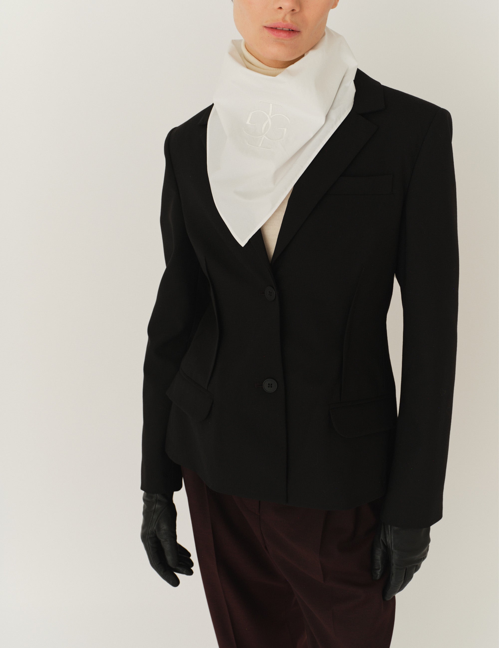 Necchi Fitted Blazer Black 6 / Black