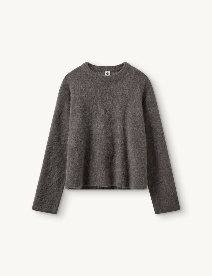 Roma Boyfriend Sweater Grey Melange 6 / Grey Melange