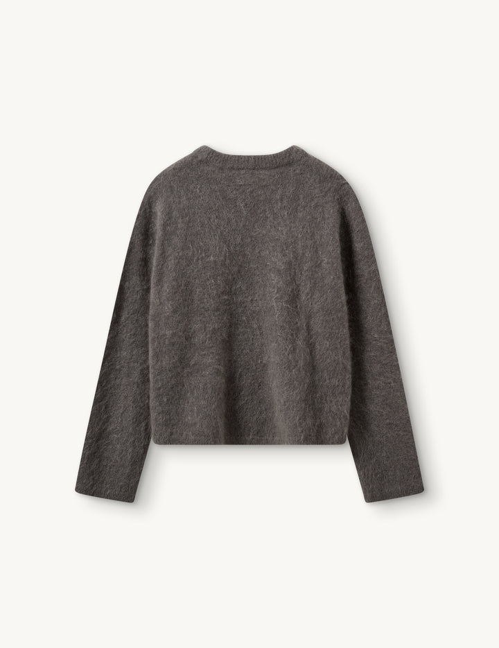 Roma Boyfriend Sweater Grey Melange 6 / Grey Melange