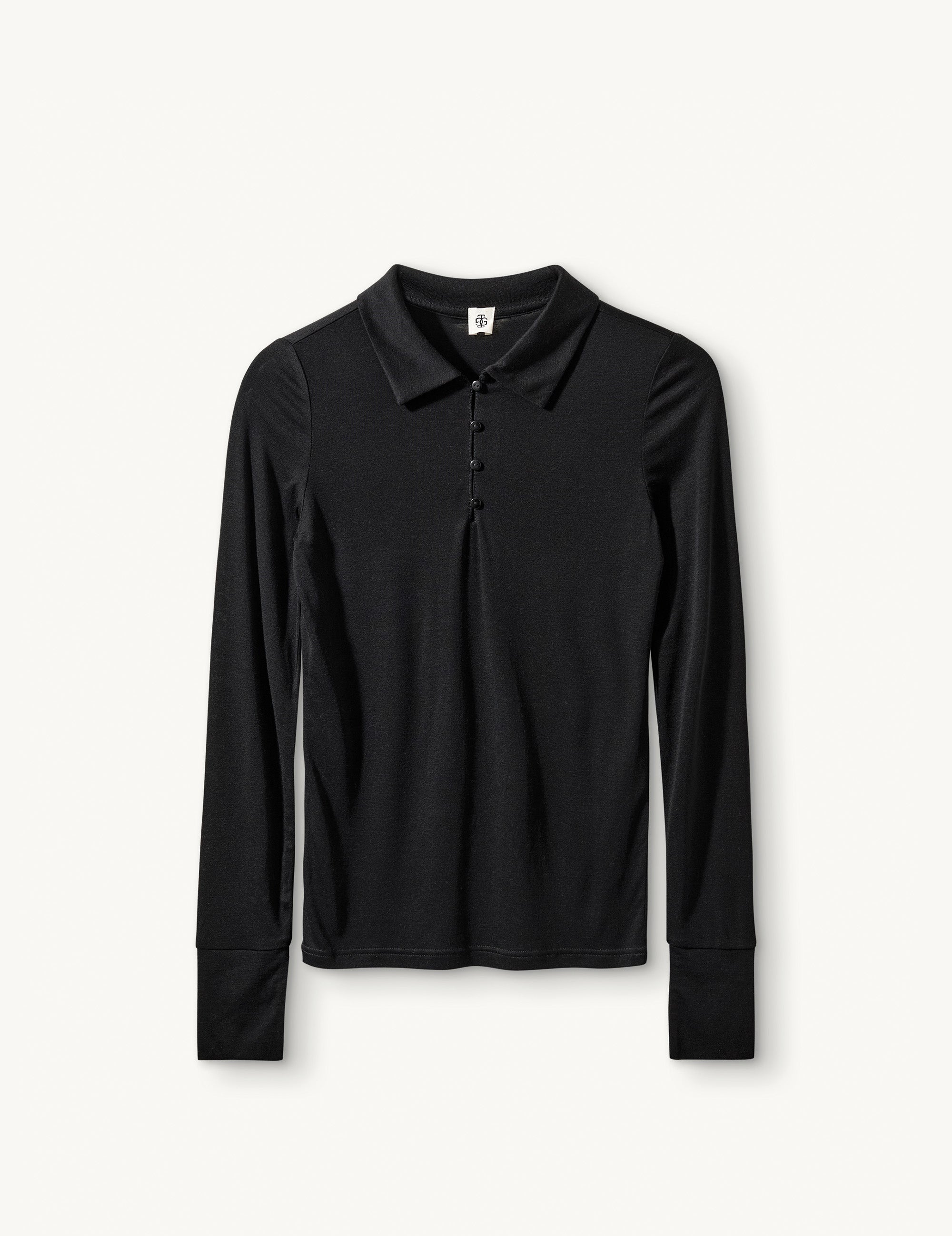 Bree Polo Tee Black