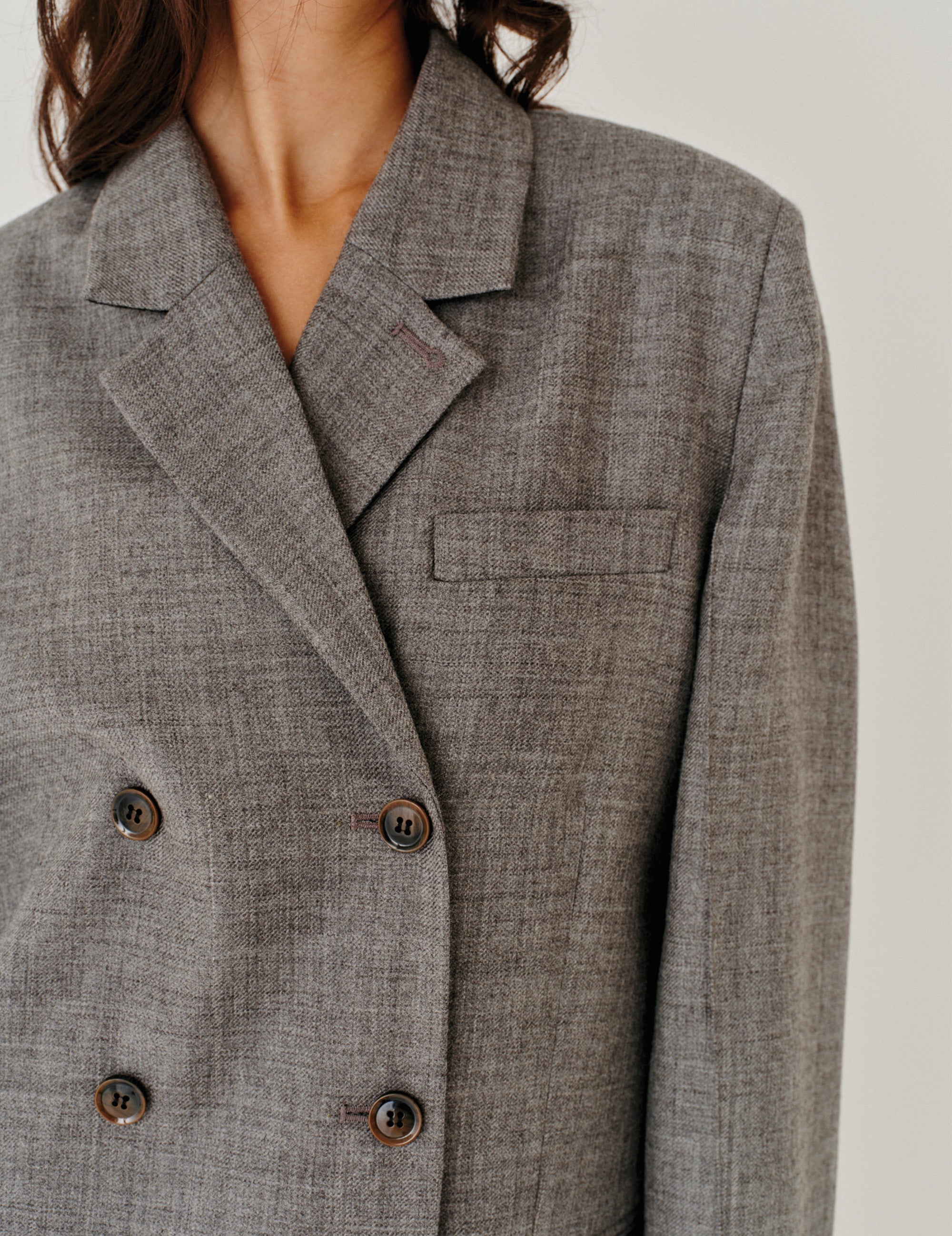 Pine Blazer Grey Melange 4 / Grey Melange