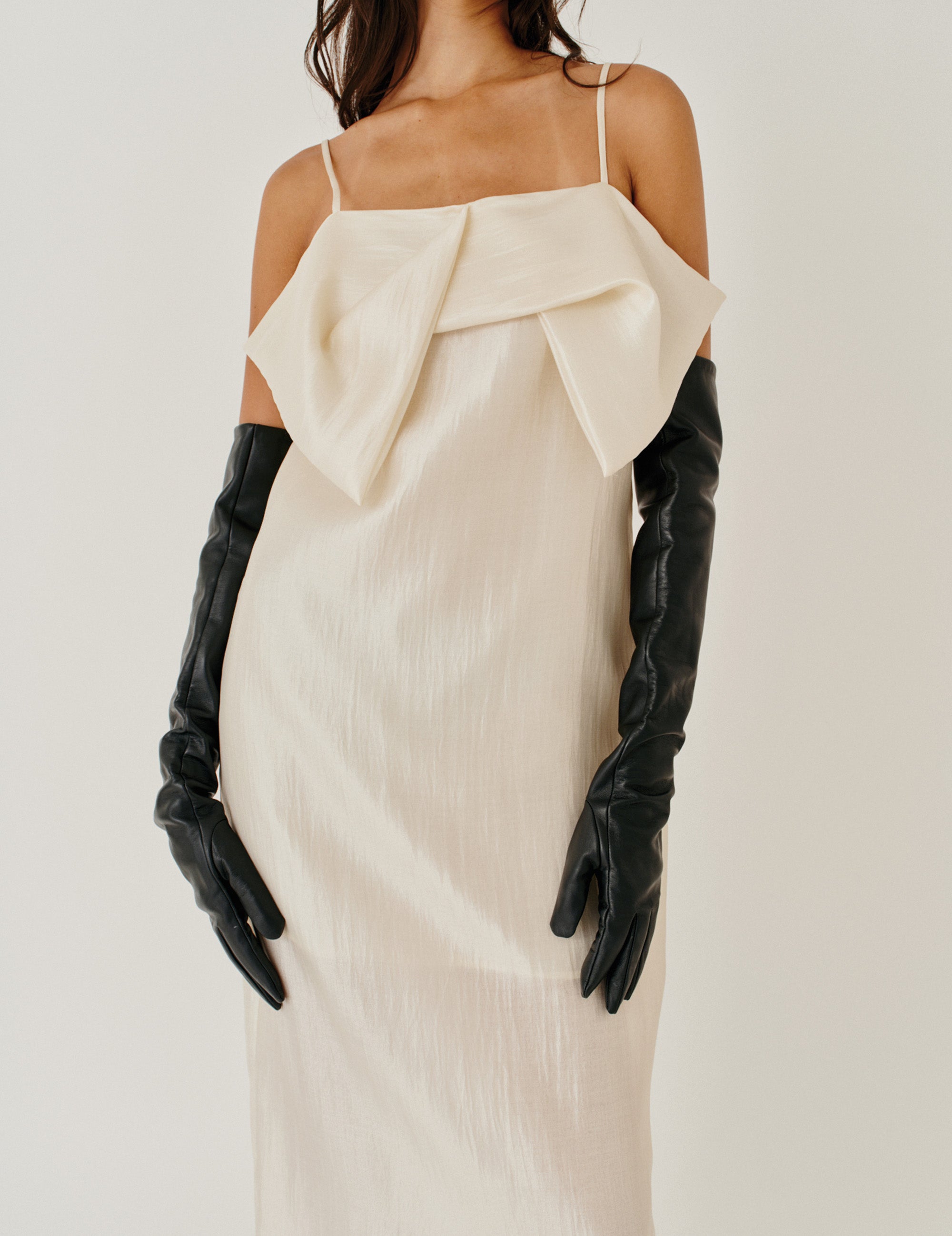 Porcha Drape Dress Macadamia 4 / Macadamia