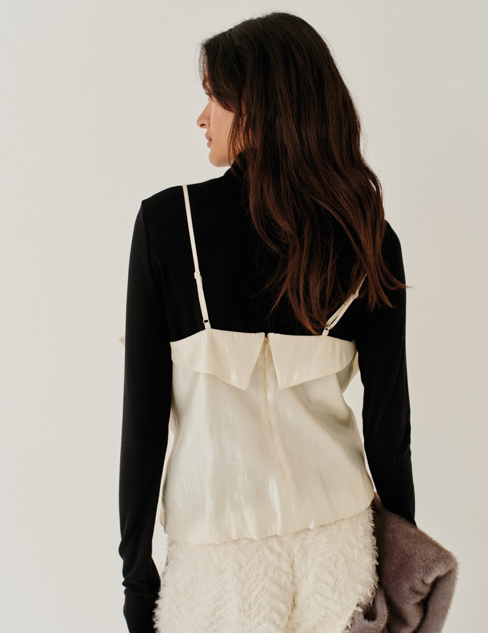 Porcha Drape Top Macadamia 4 / Macadamia