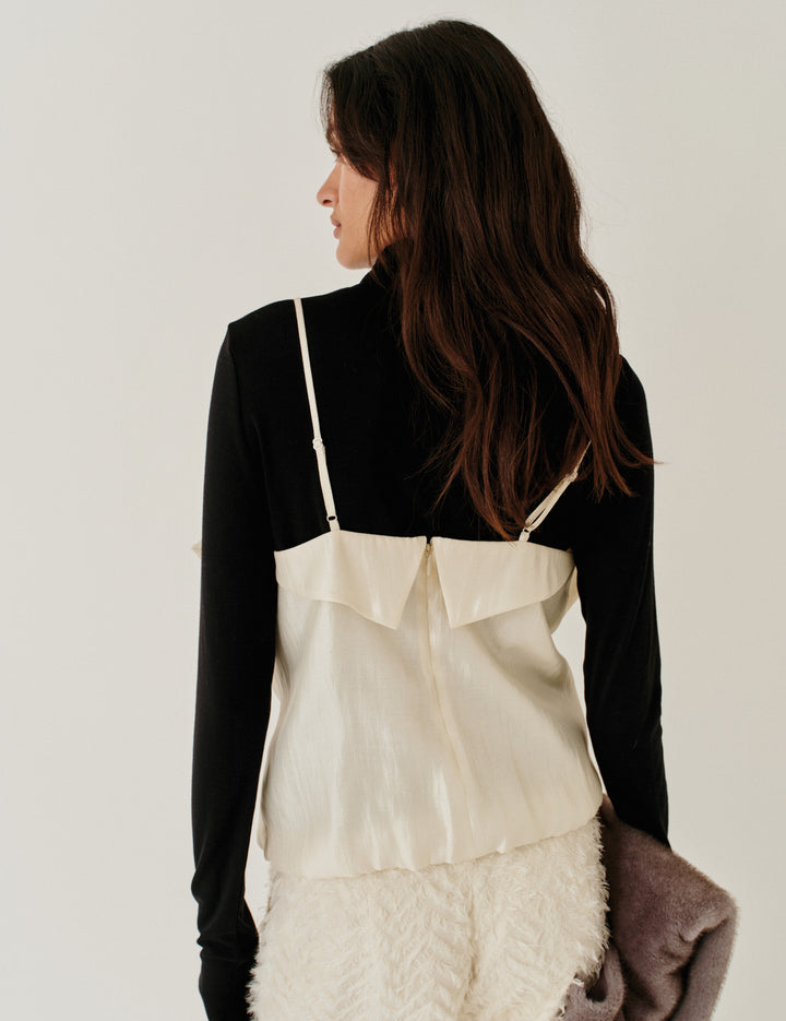 Porcha Drape Top Macadamia 4 / Macadamia