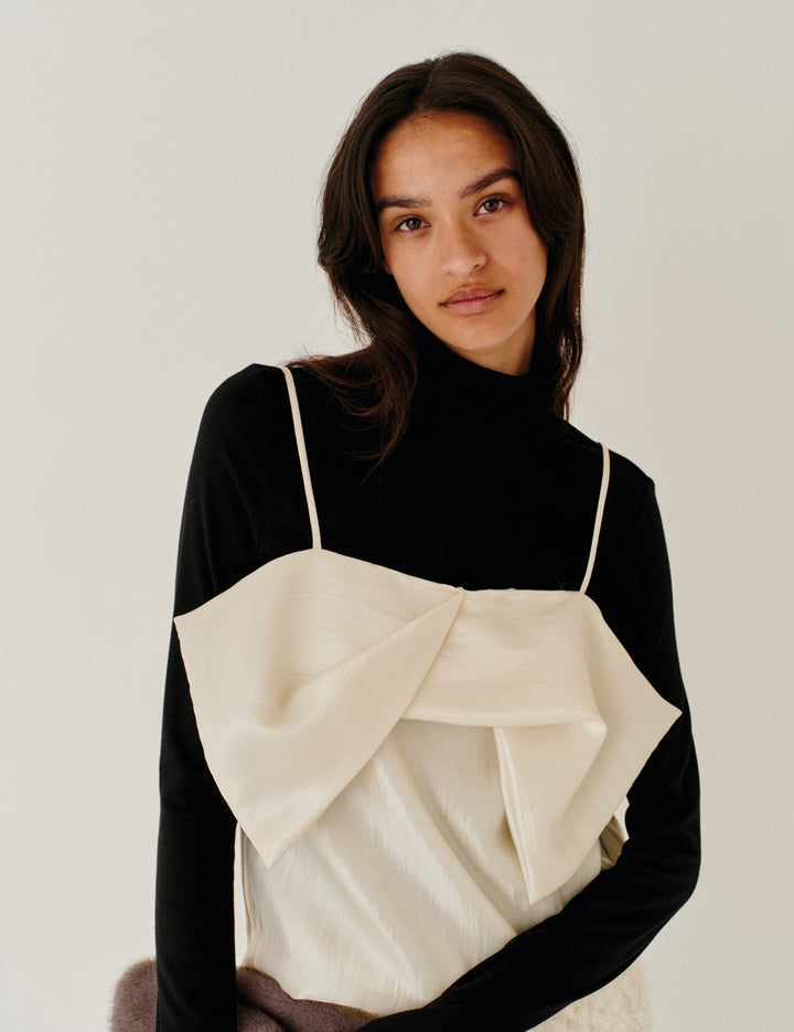 Porcha Drape Top Macadamia 4 / Macadamia