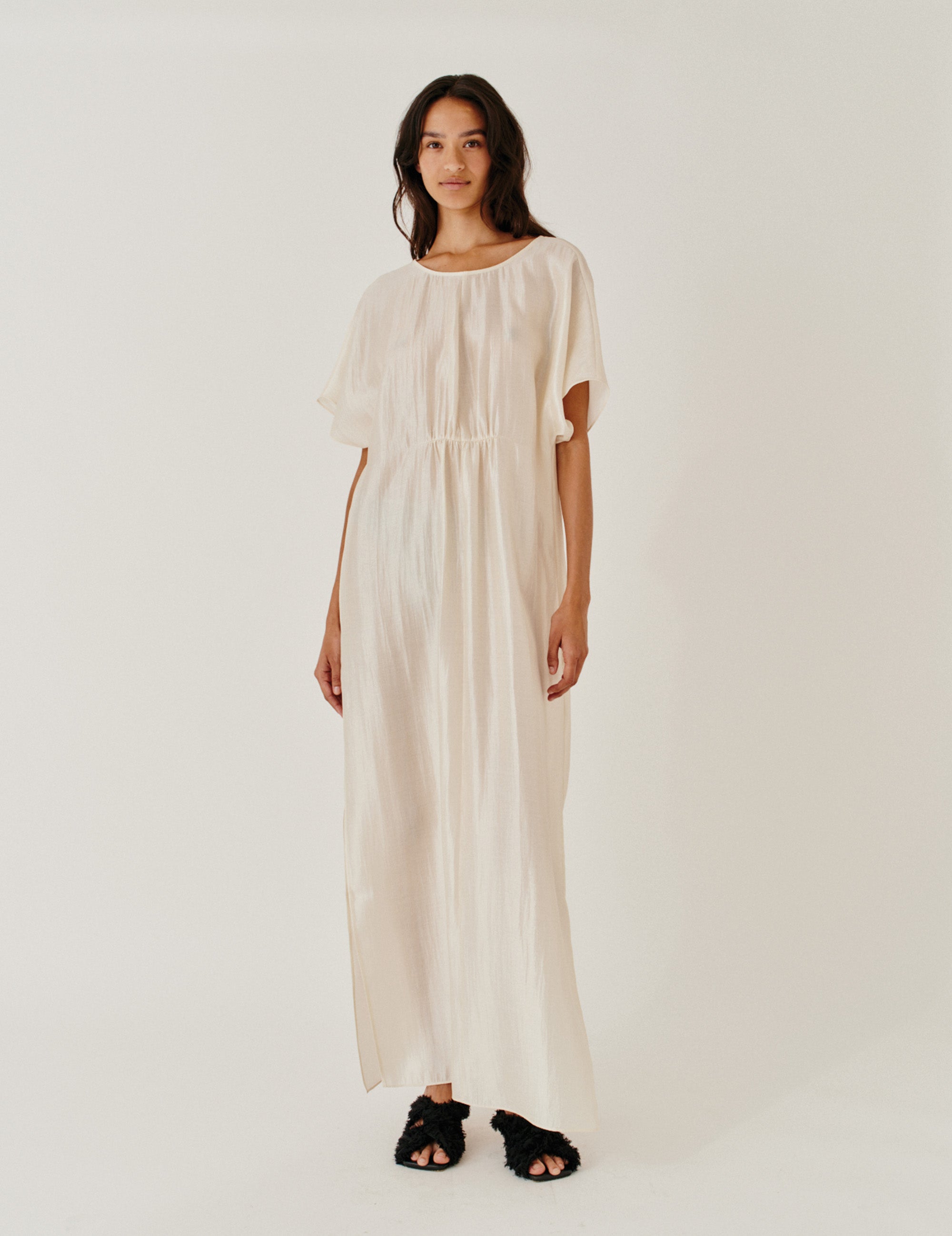 Porcha Dress Macadamia 4 / Macadamia