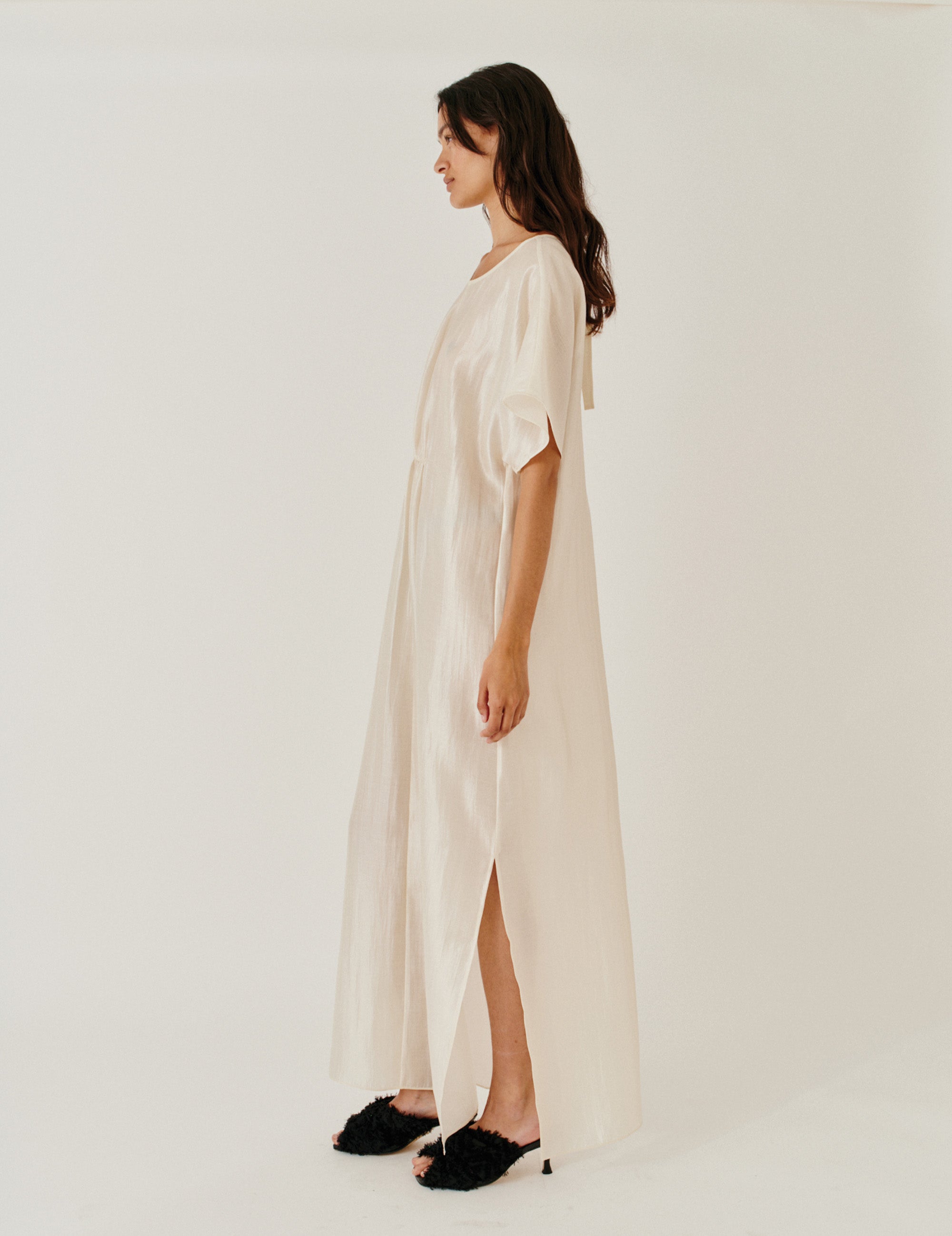 Porcha Dress Macadamia 4 / Macadamia