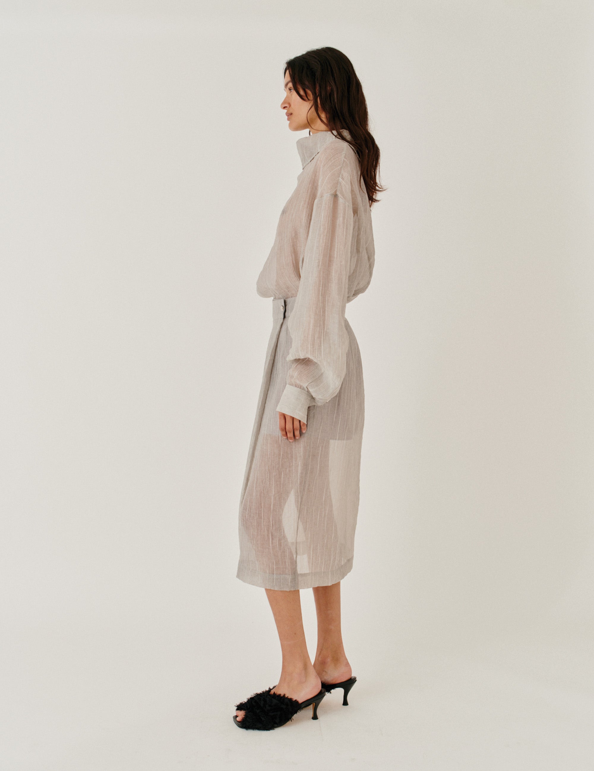 Delfi Blouse Oyster 4 / Oyster