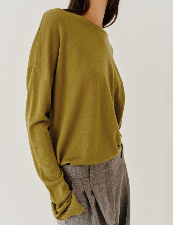 Bergen Sweater Matcha Green 4 / Matcha Green