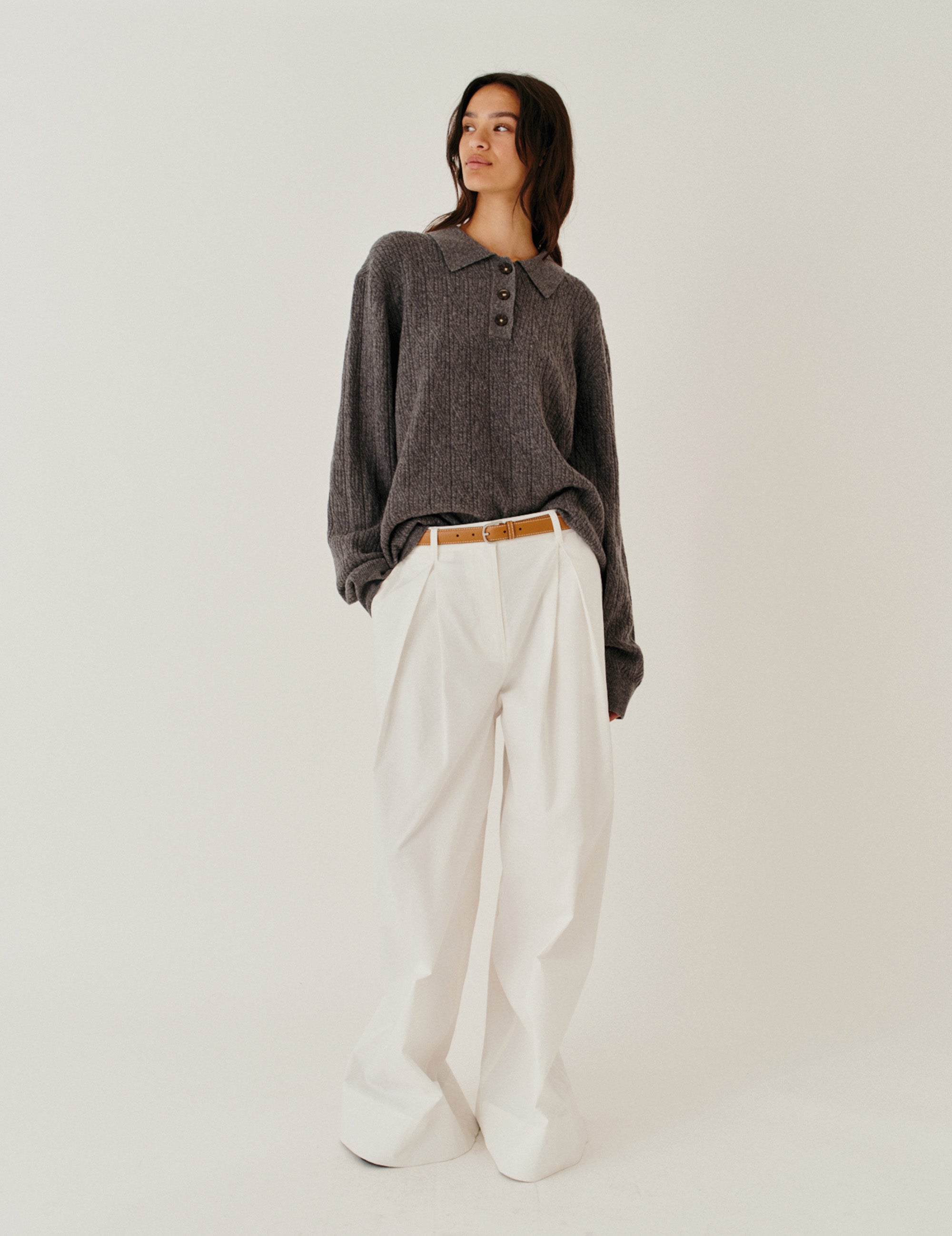 Como Cable Polo Grey Melange 4 / Grey Melange