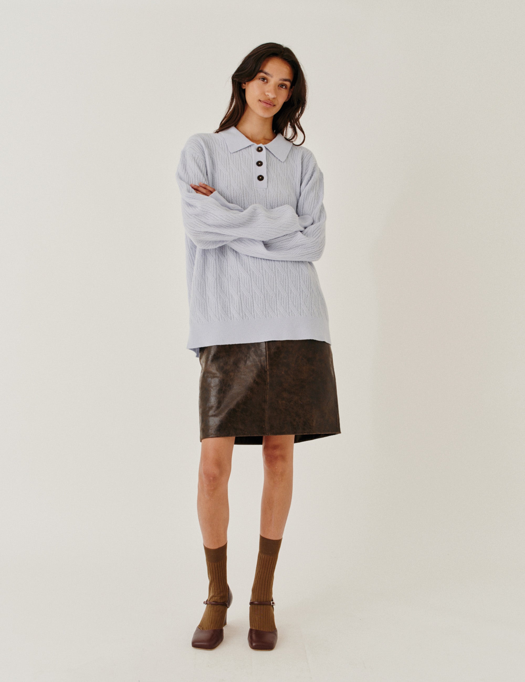 Como Cable Polo Light Blue 4 / Light Blue