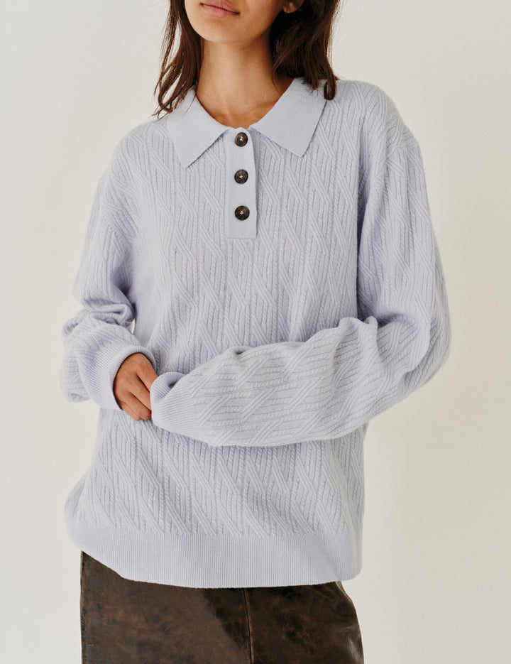 Como Cable Polo Light Blue 4 / Light Blue