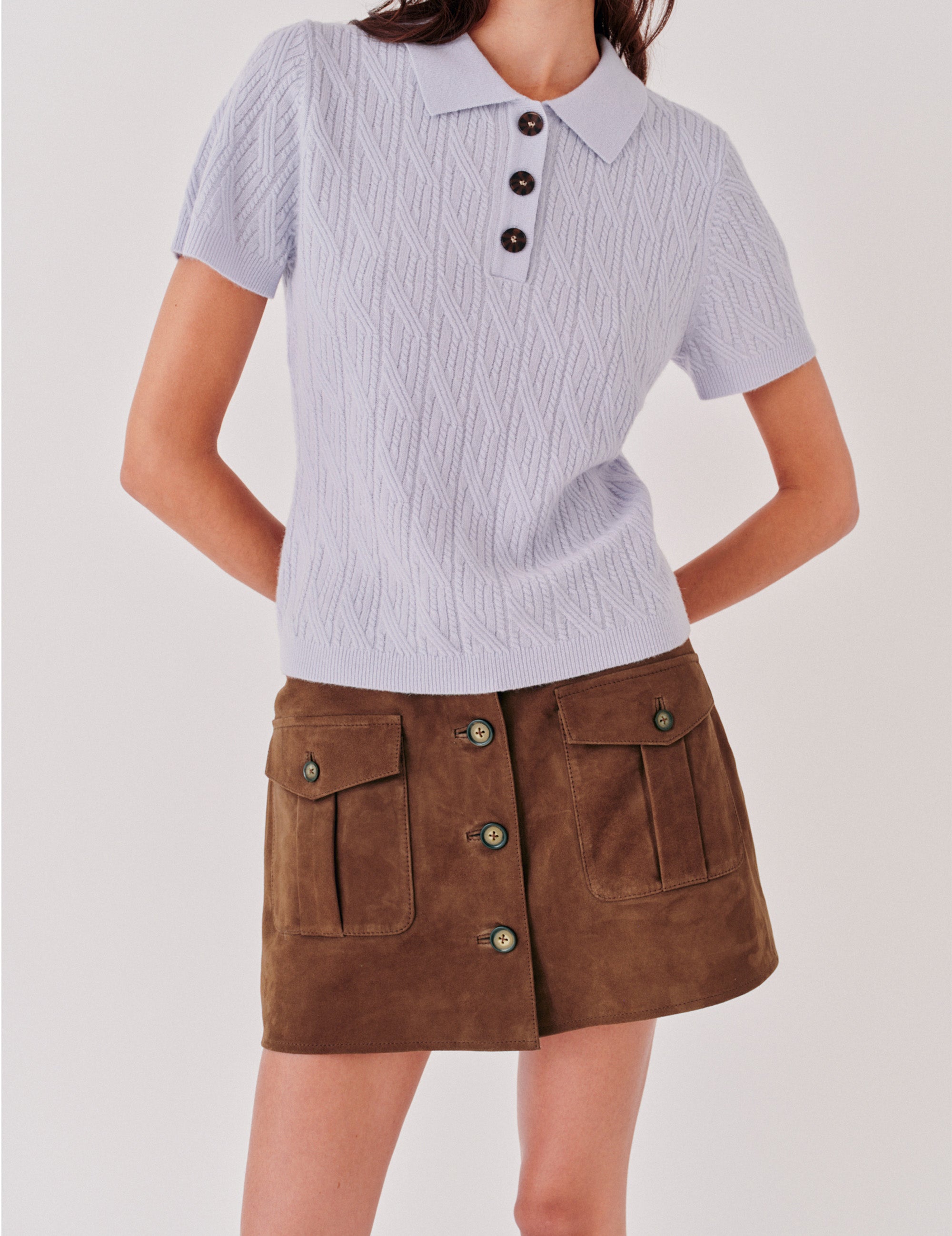 Como Cable Mini Polo Light Blue