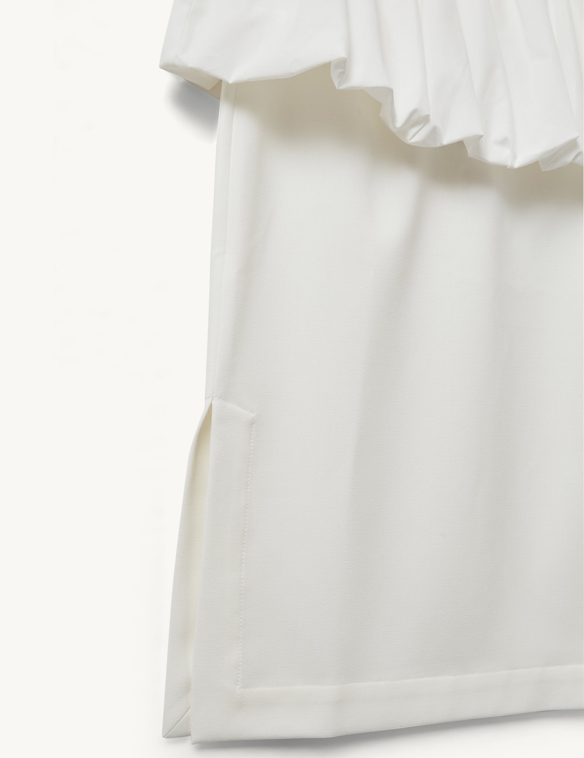 Pisano Peplum Skirt Cream 4 / Cream