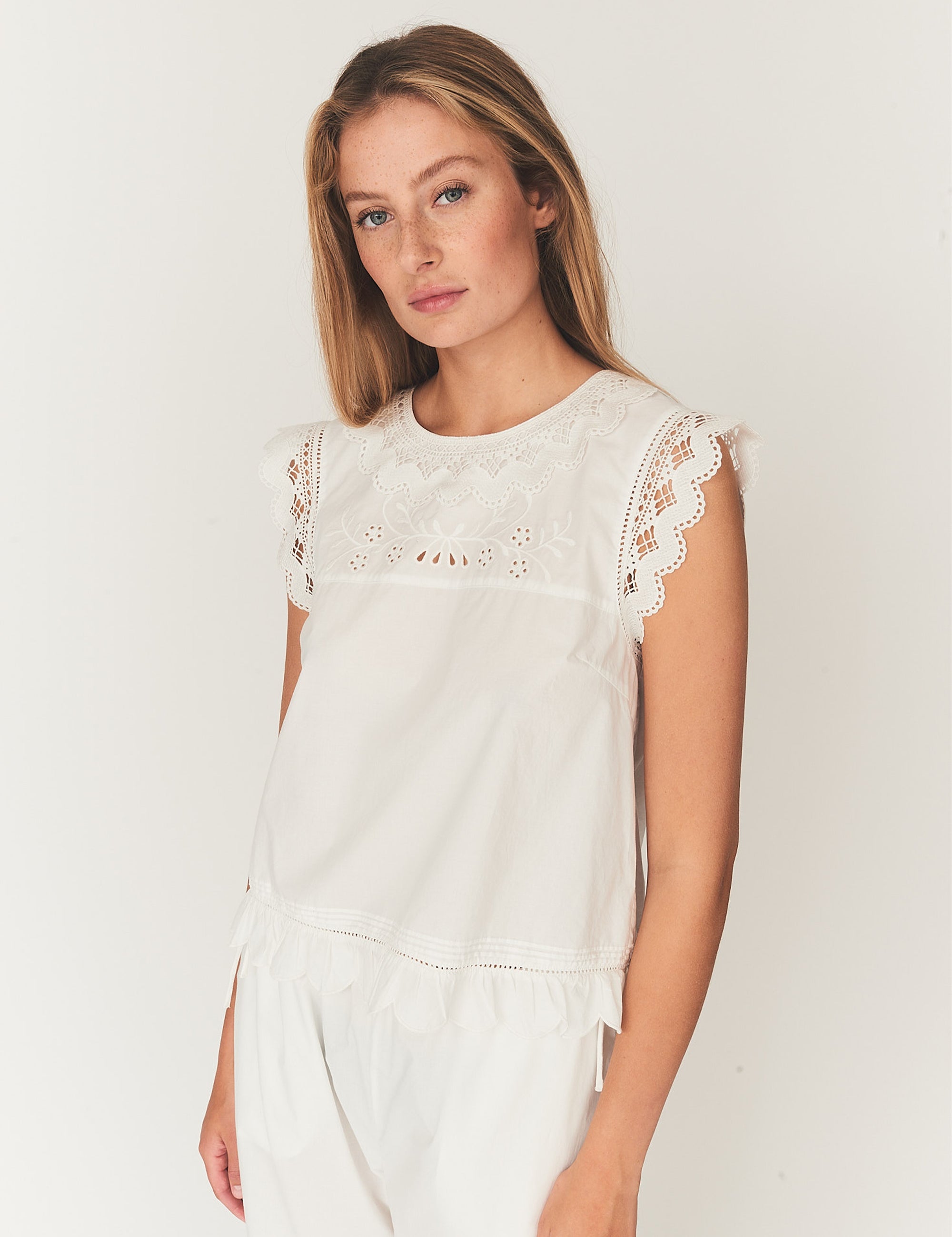 Kirsten Cloth Top White 4 / White