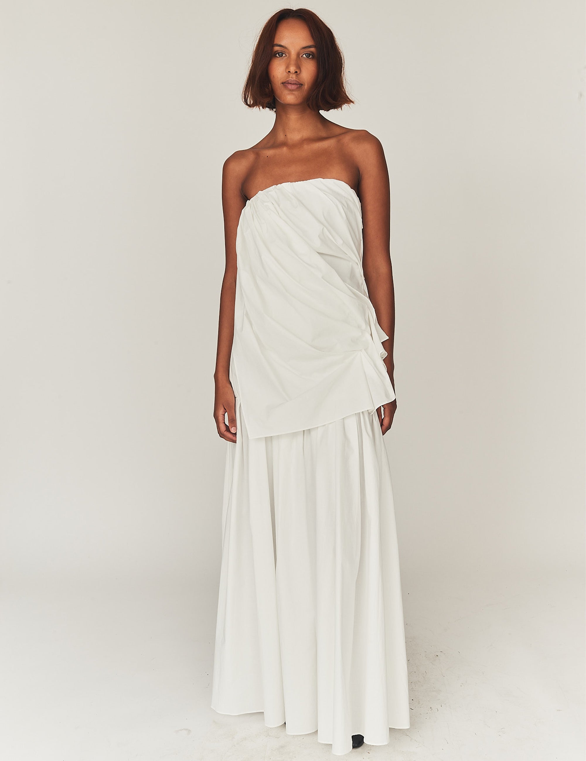 Bazaar Drape Gown White 4 / White