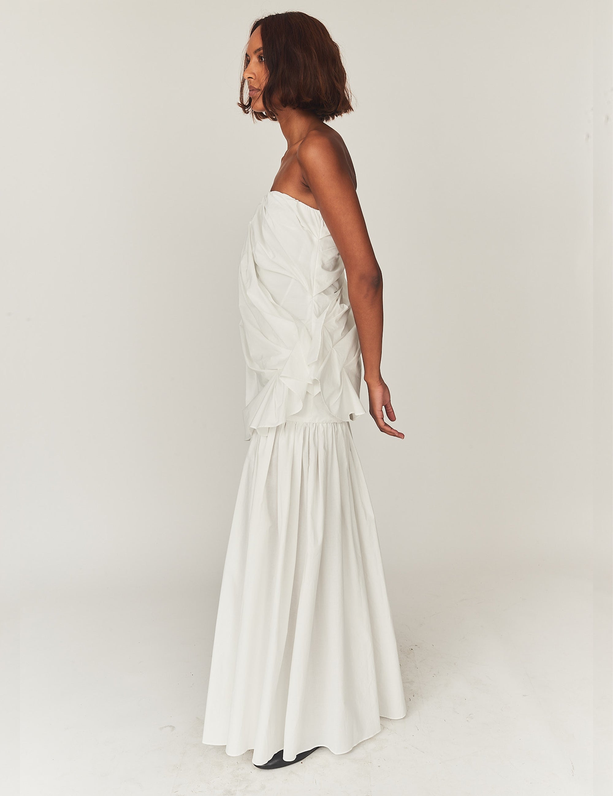 Bazaar Drape Gown White 4 / White