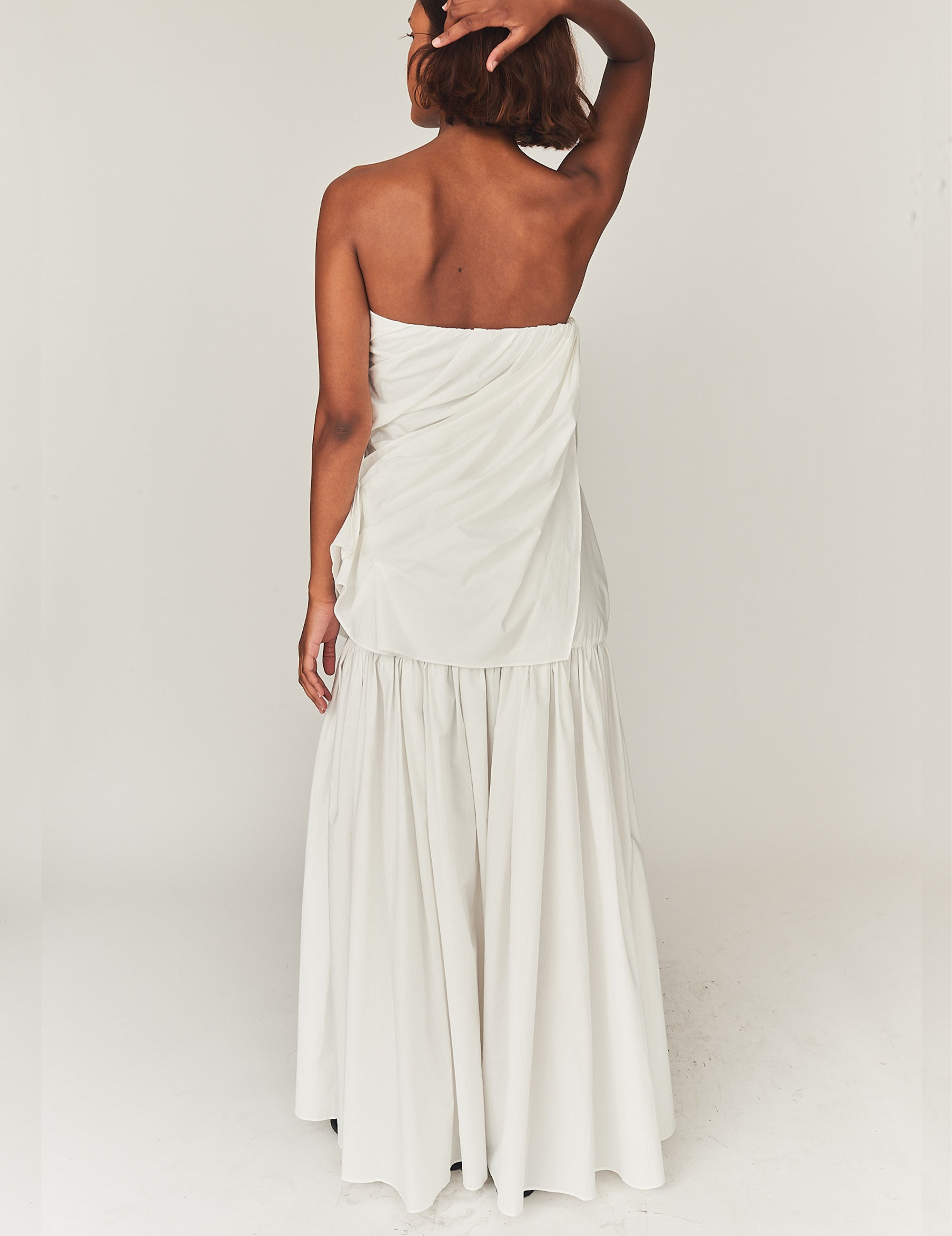 Bazaar Drape Gown White 4 / White