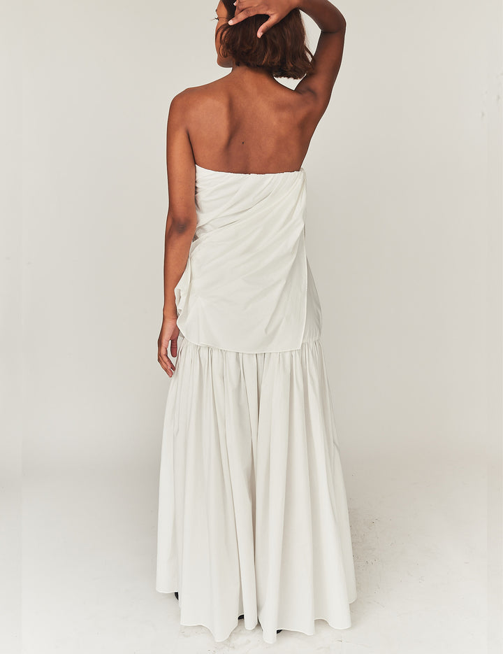Bazaar Drape Gown White 4 / White