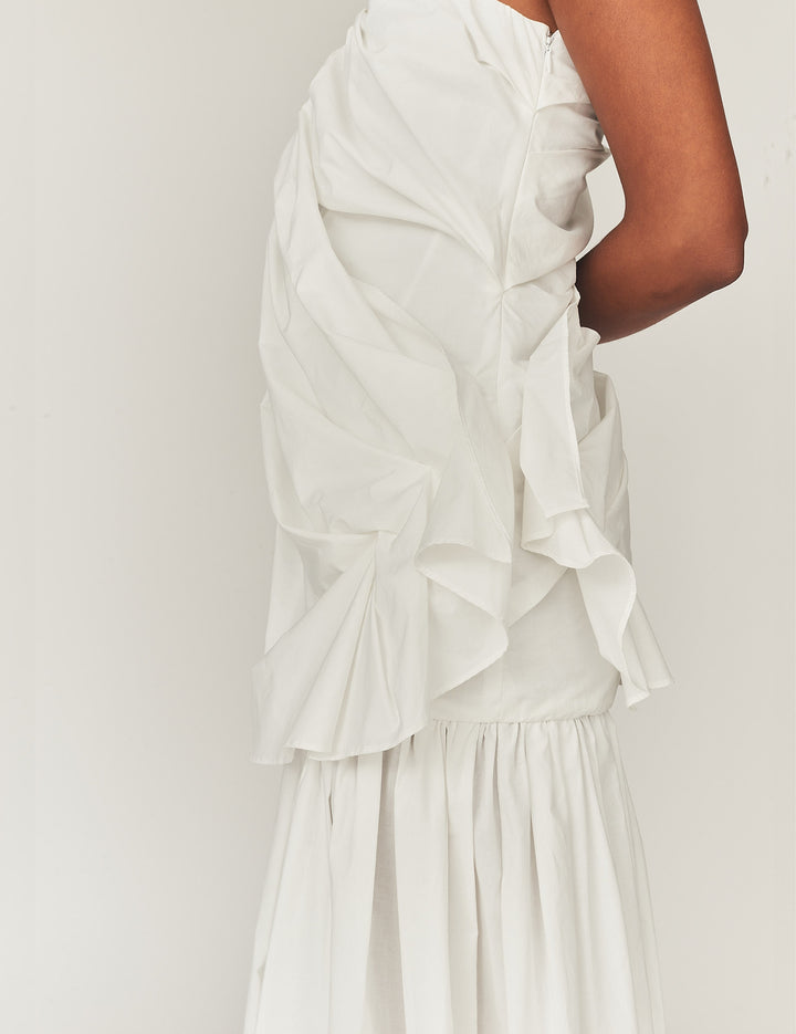 Bazaar Drape Gown White 4 / White