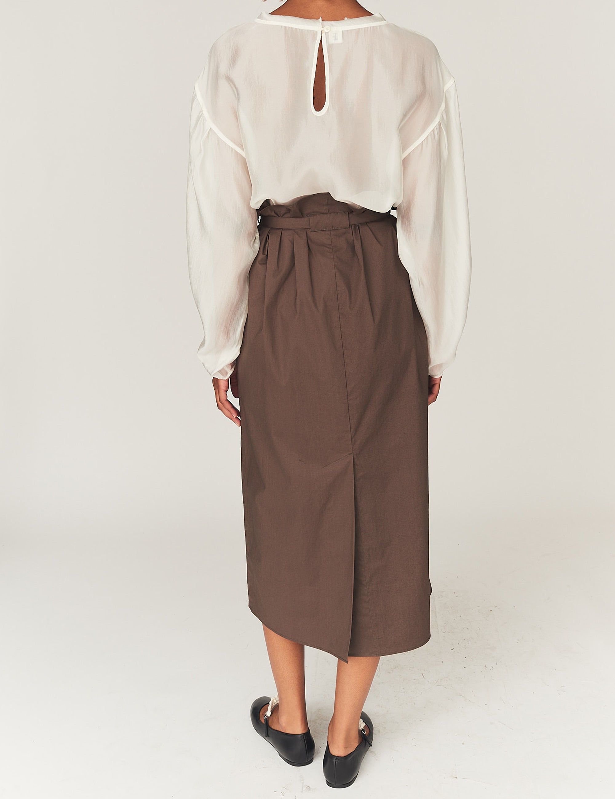 Cyprus Maxi Skirt Chocolate 4 / Chocolate