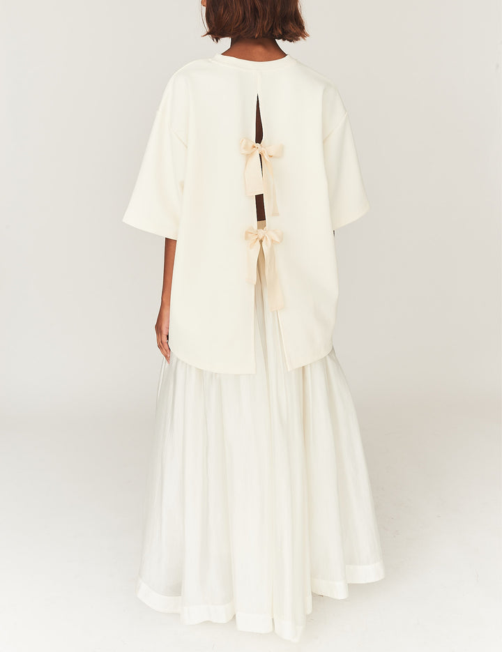 Gilian Volume Skirt Cream 4 / Cream