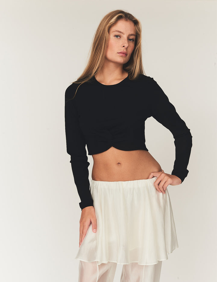 Madison Knot Top Black 4 / Black