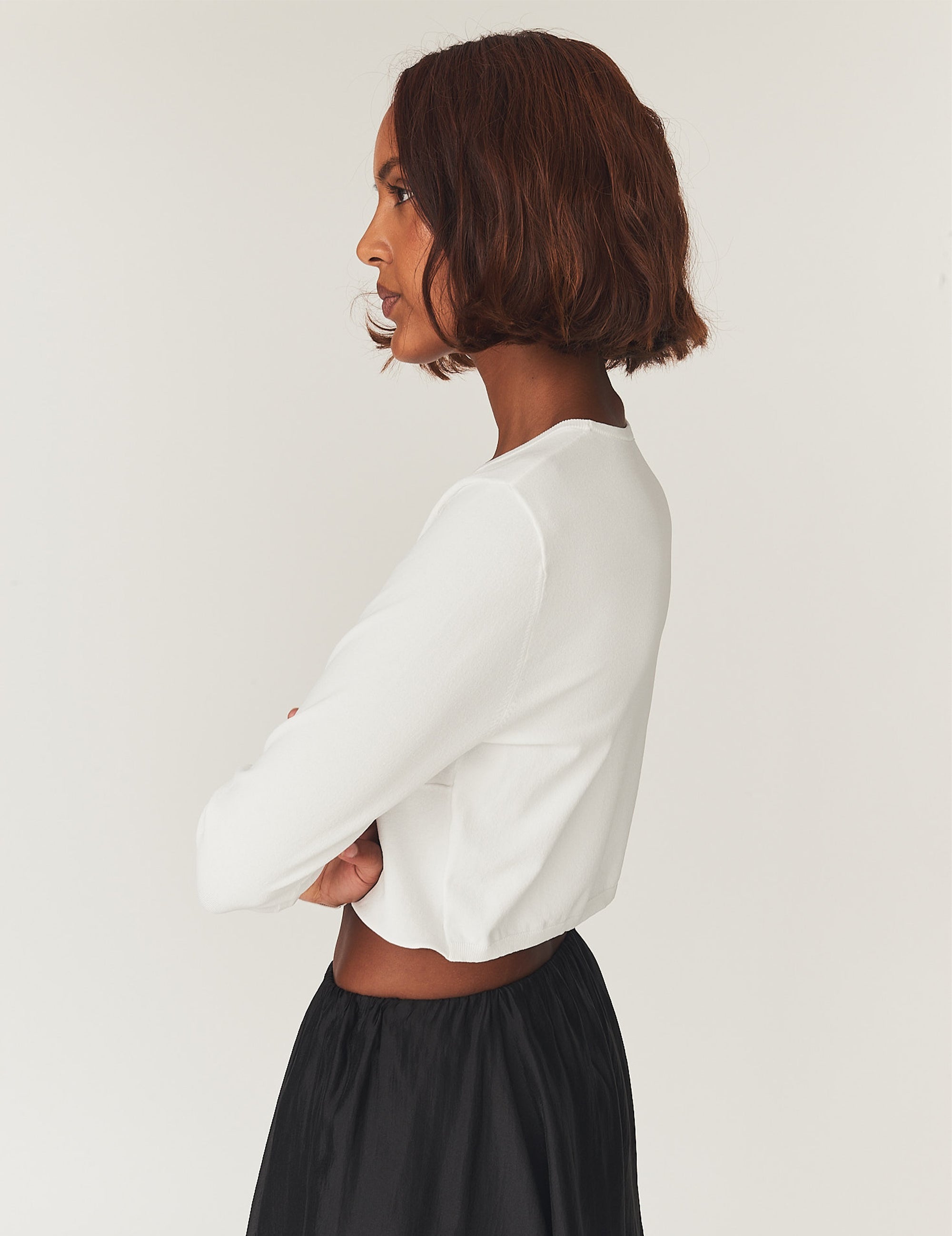 Madison Knot Top White 4 / White