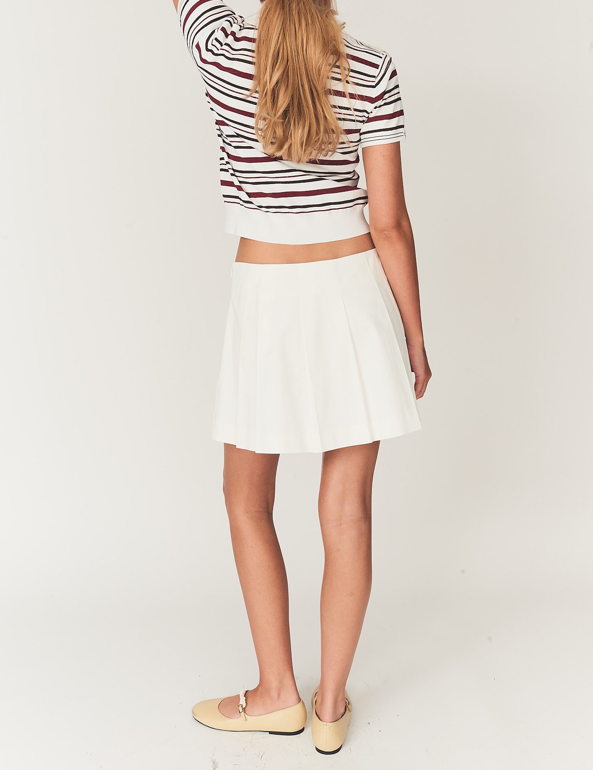 Avelino Tennis Skirt Cream 4 / Cream