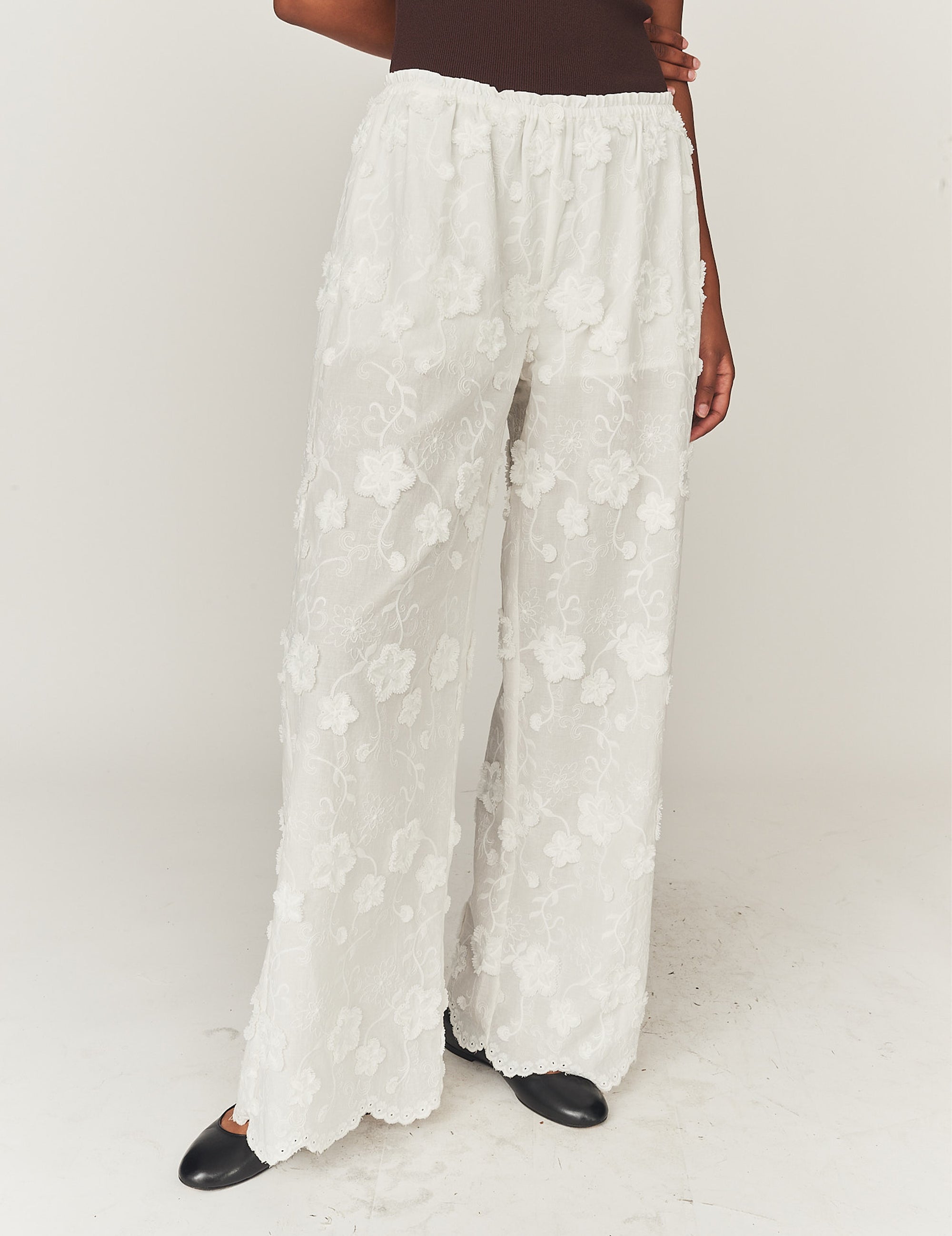 Fleur Pants Cream 4 / Cream