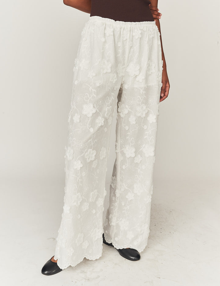 Fleur Pants Cream 4 / Cream