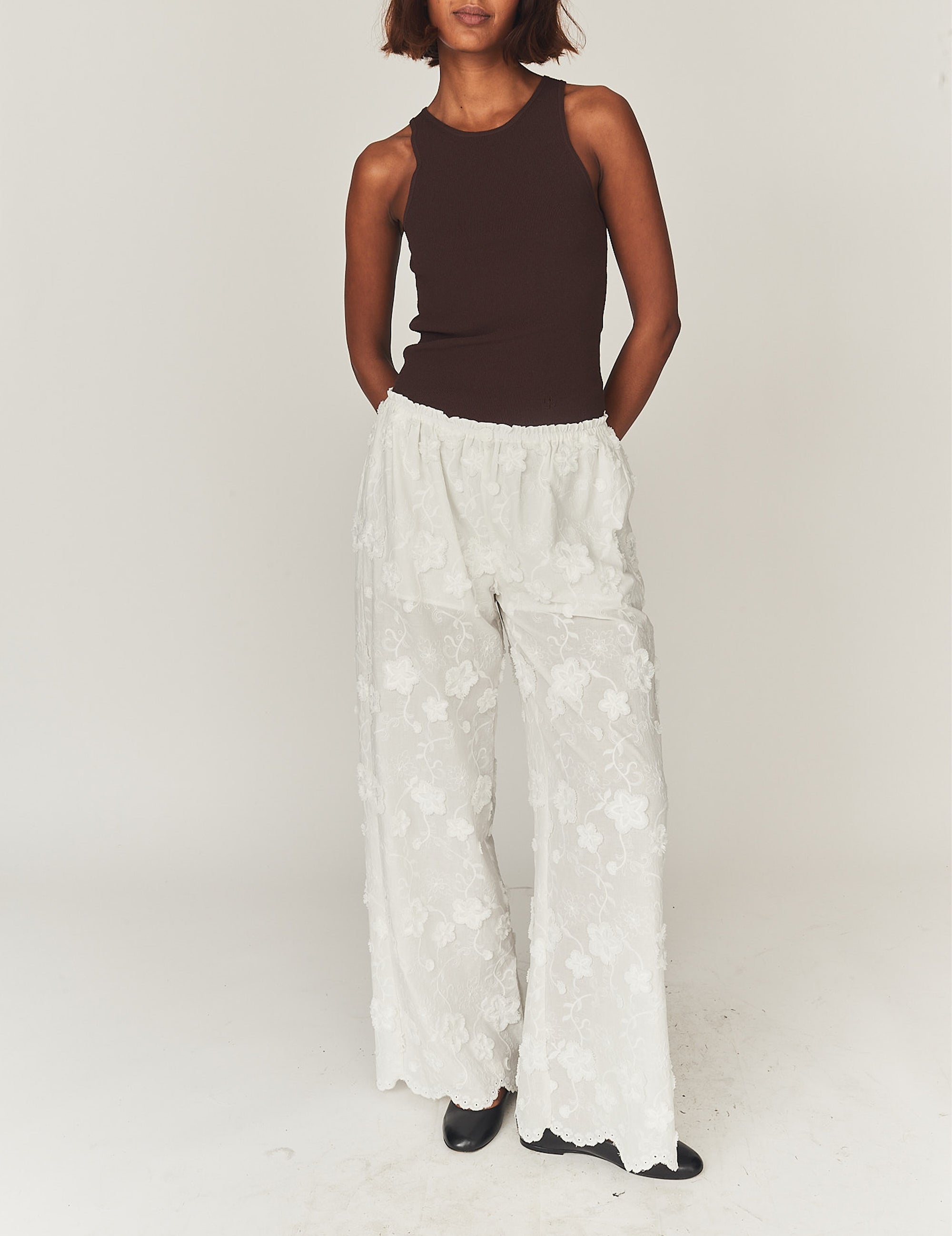 Fleur Pants Cream 4 / Cream