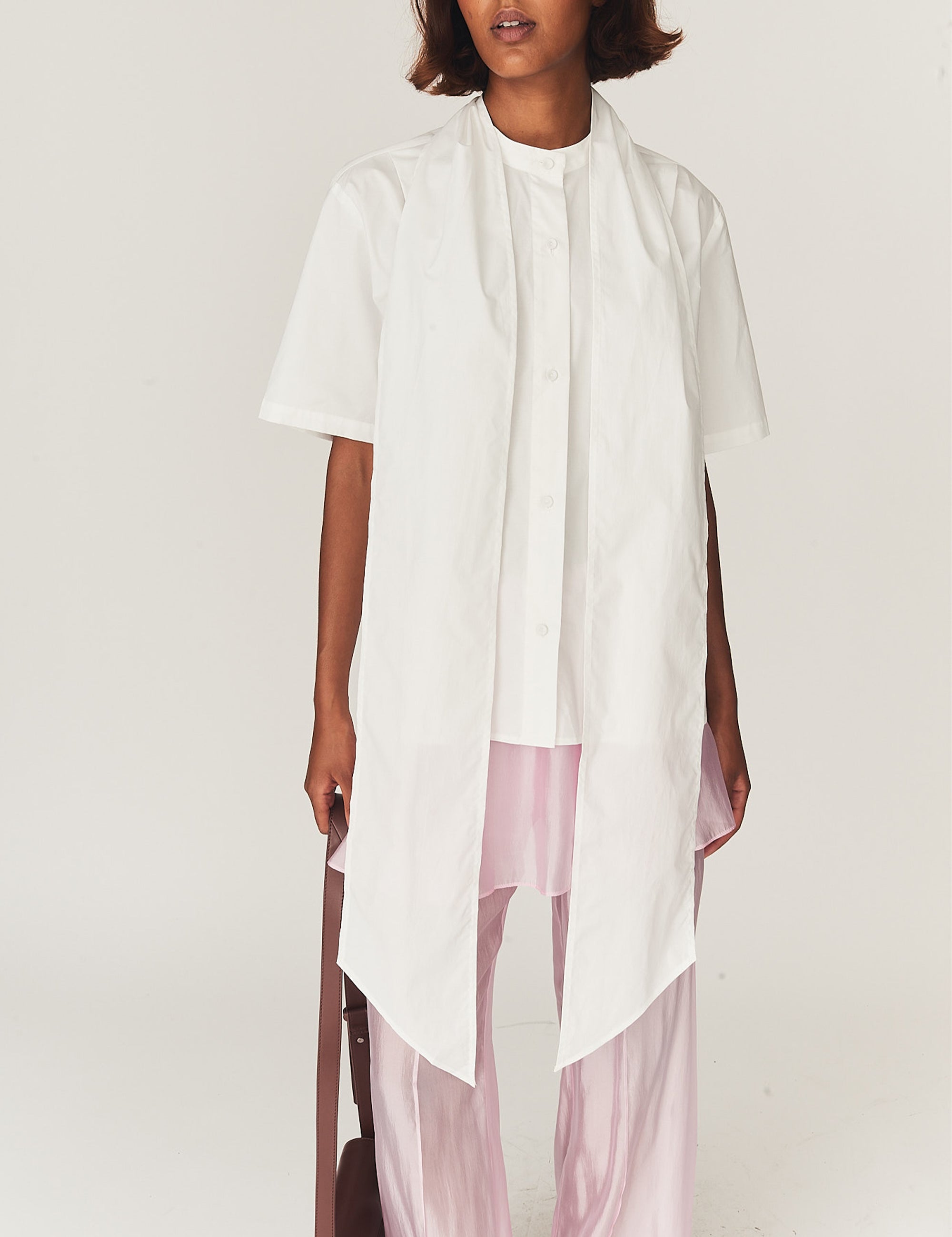 Cyprus Scarf Shirt White 4 / White