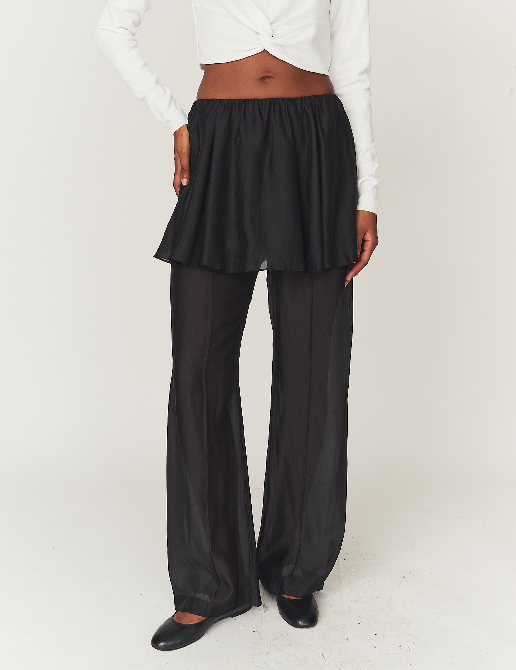 Gilian Peplum Pants Black 4 / Black
