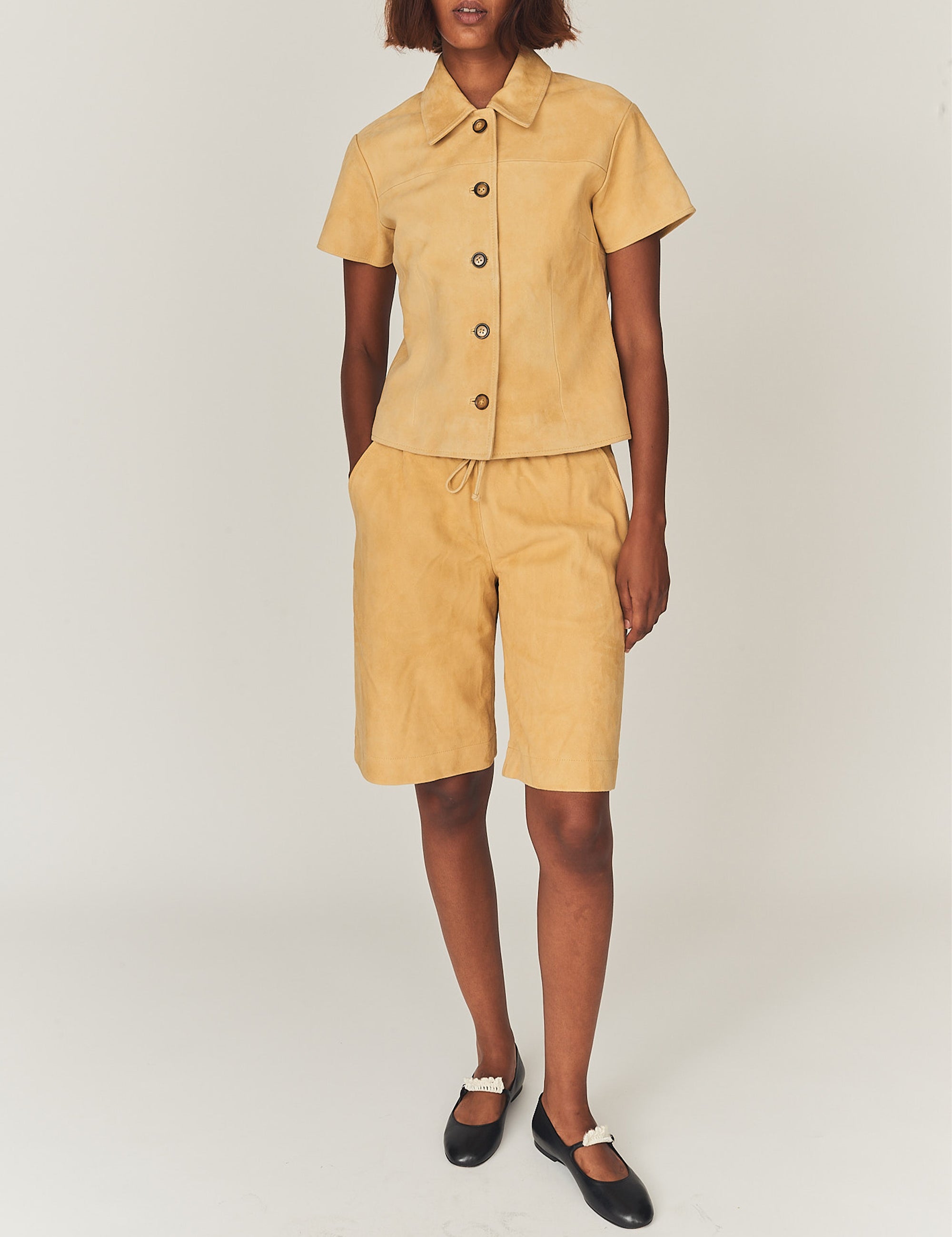 Suede Camp Shirt Pollen 4 / Pollen