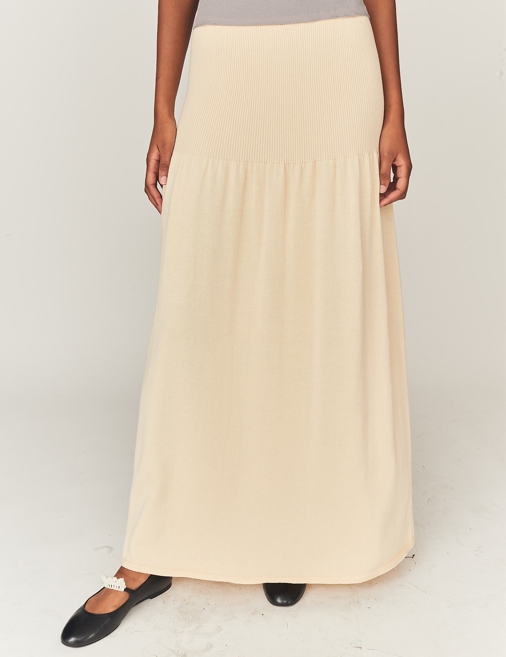 Maldive Maxi Skirt Bone 4 / Bone