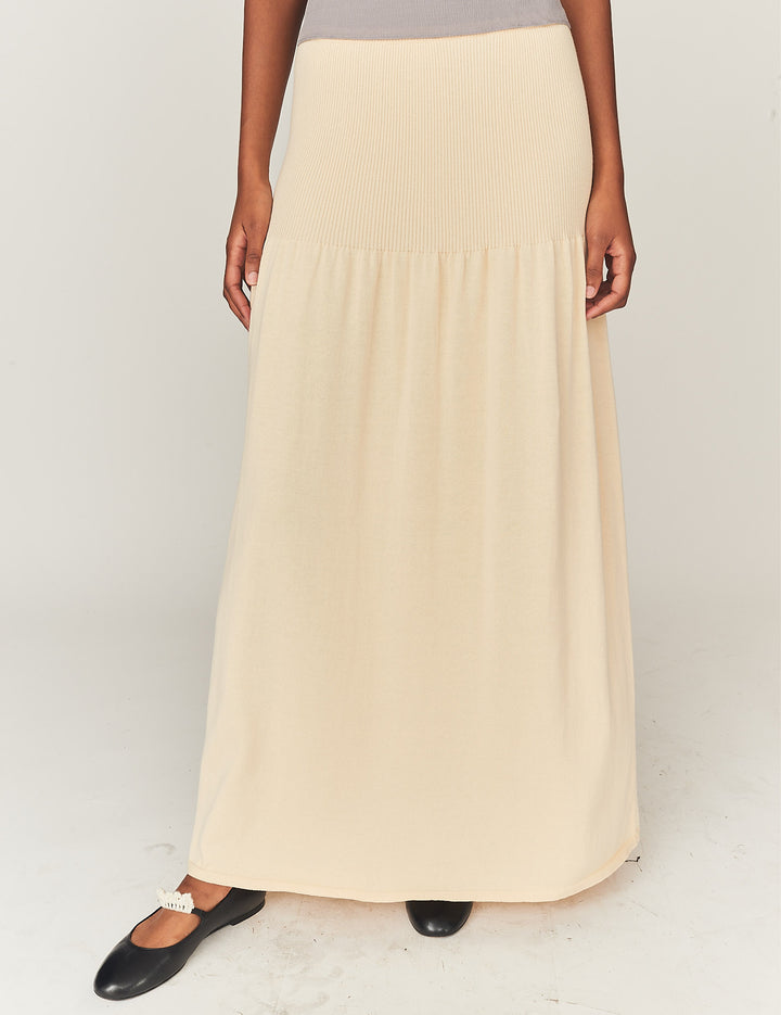 Maldive Maxi Skirt Bone 4 / Bone