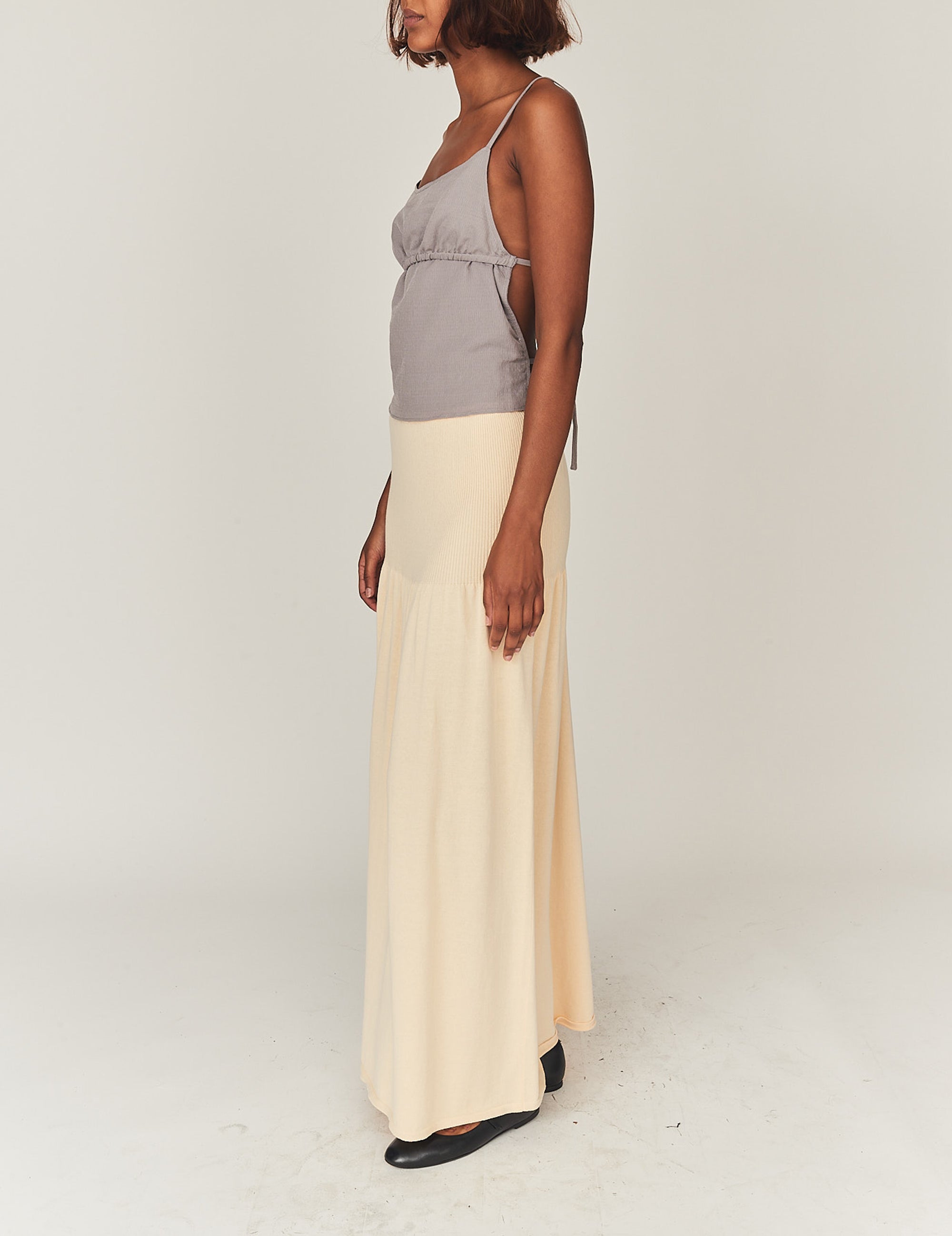 Maldive Maxi Skirt Bone 4 / Bone