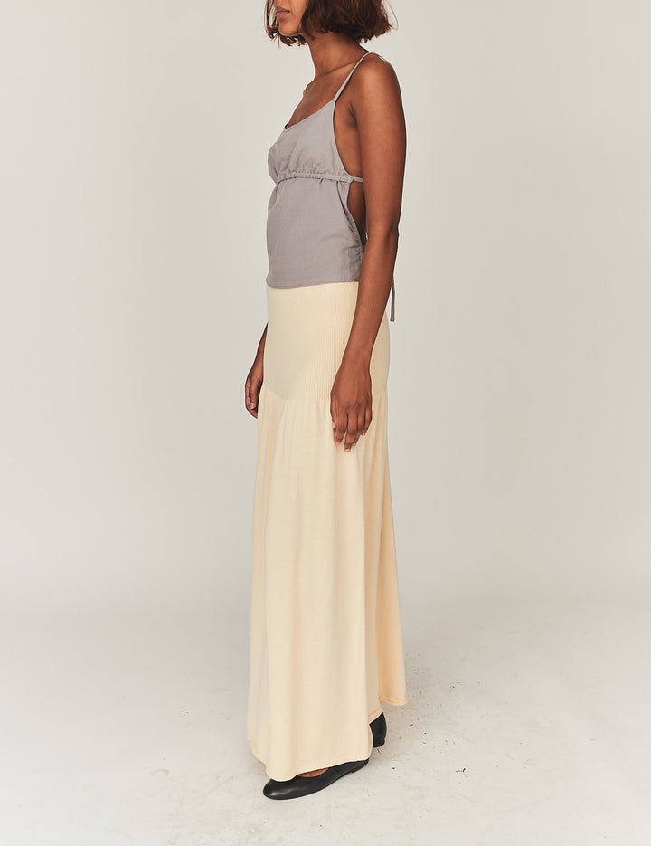 Maldive Maxi Skirt Bone 4 / Bone
