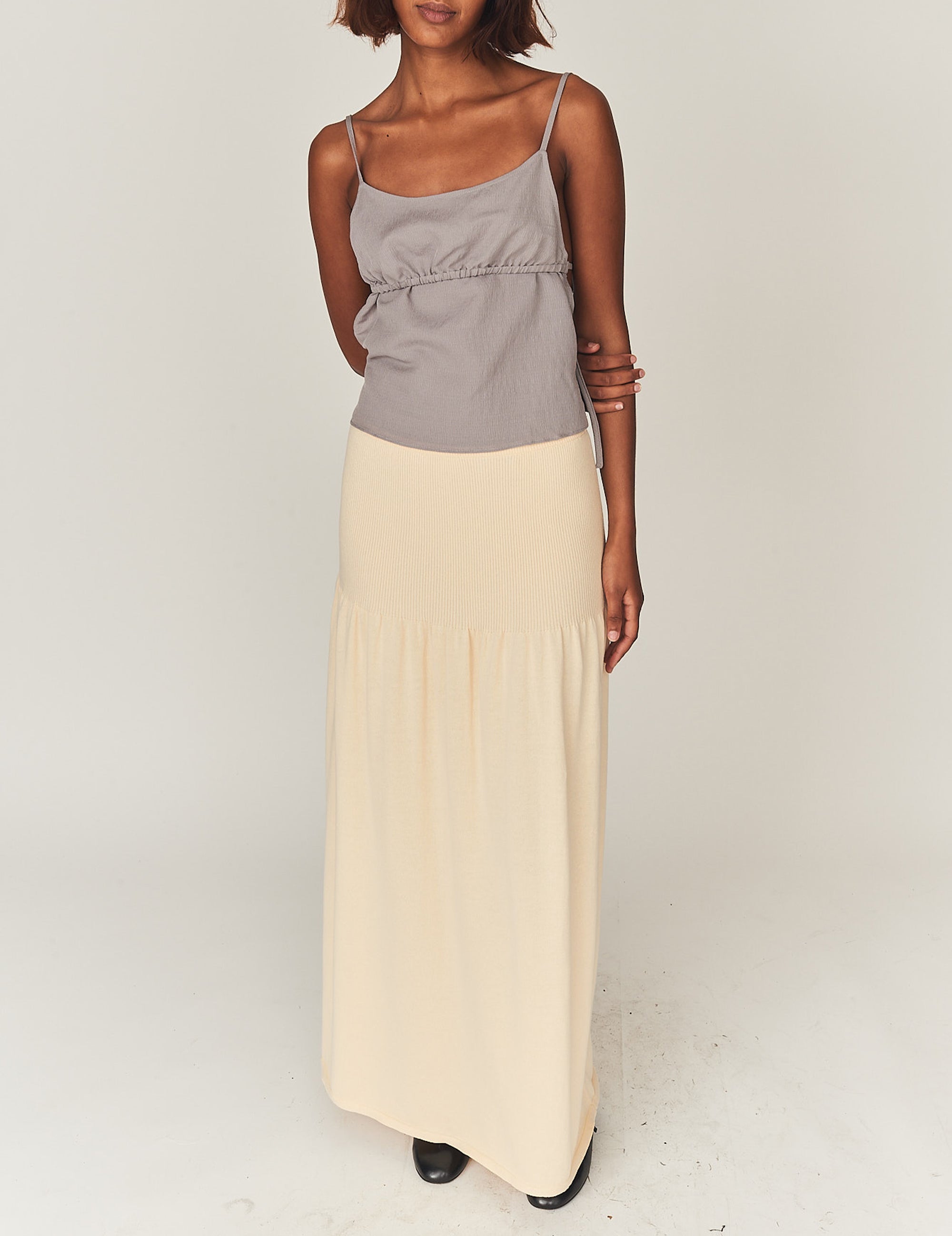 Maldive Maxi Skirt Bone 4 / Bone