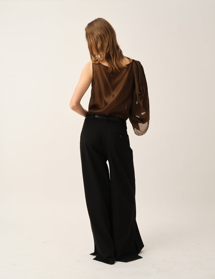 Gilian Drape Top Espresso 4 / Espresso