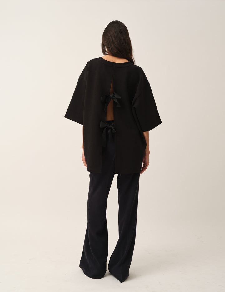 TG Bow Tee Black OS / Black