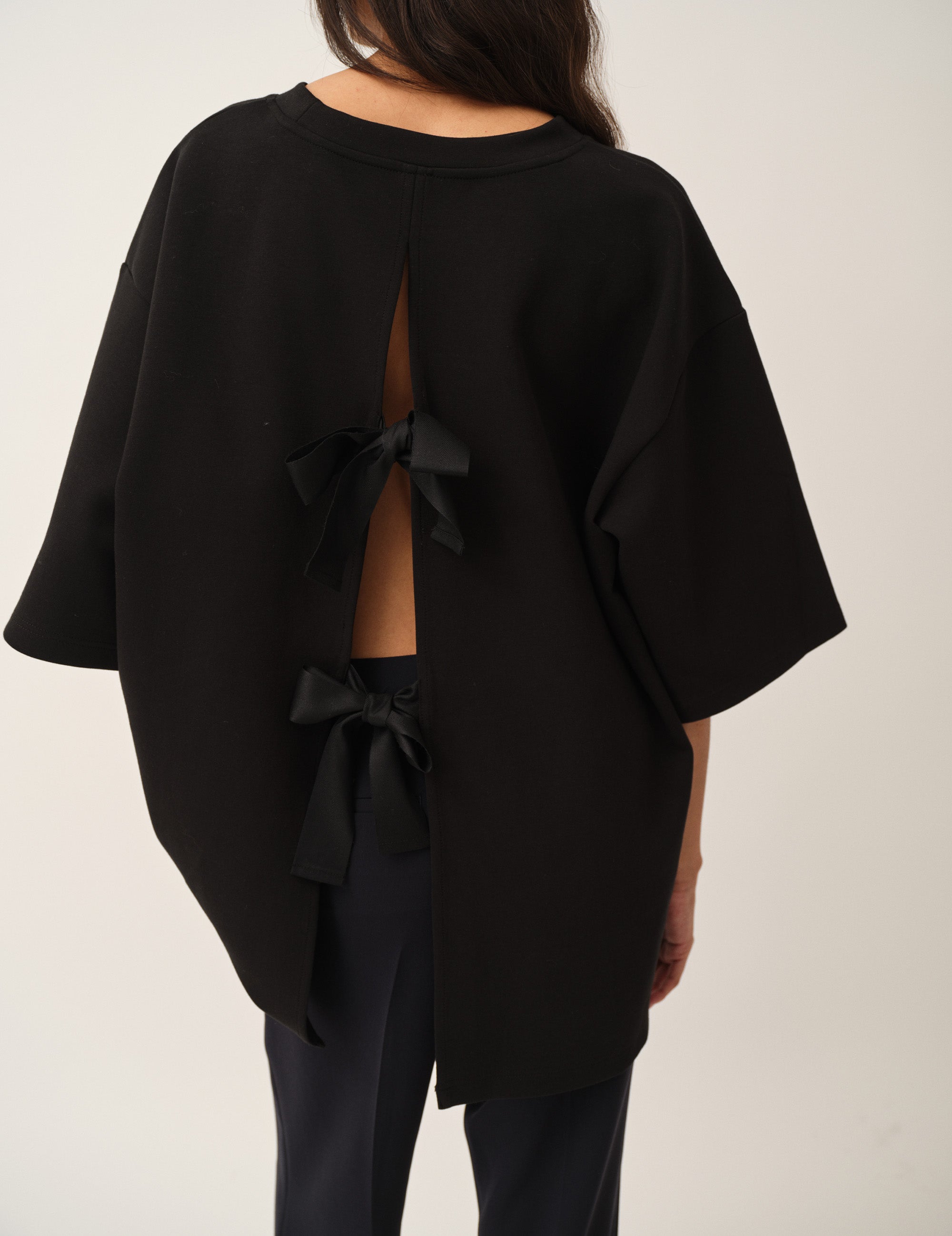 TG Bow Tee Black OS / Black