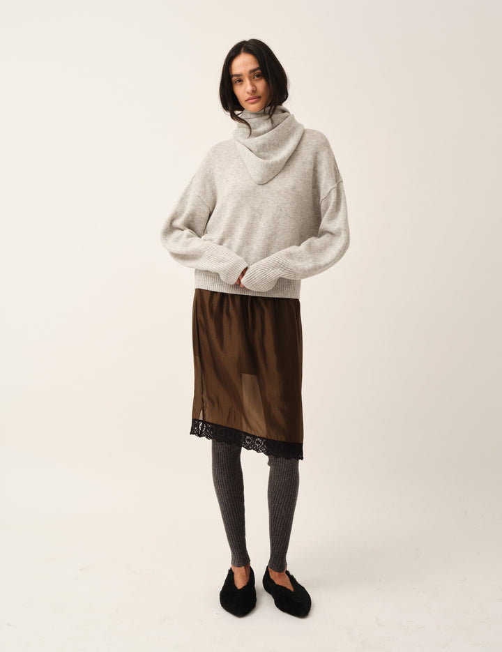 Volmer Scarf Heather Grey Melange OS / Heather Grey Melange