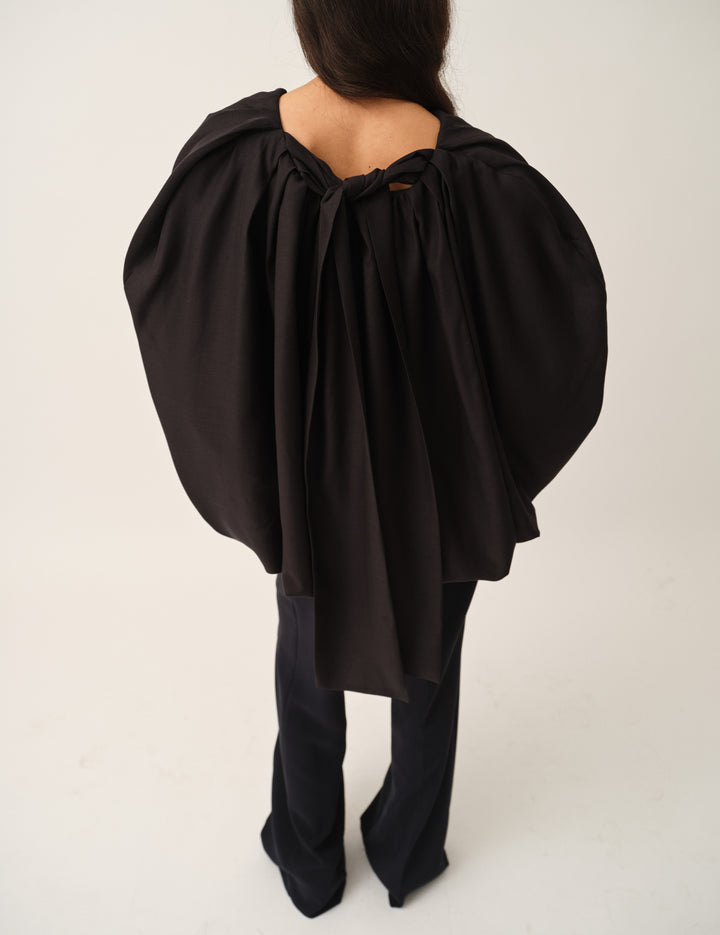 Eleanor Bubble Top Black 4 / Black