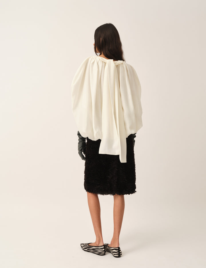 Eleanor Bubble Top Cream 4 / Cream